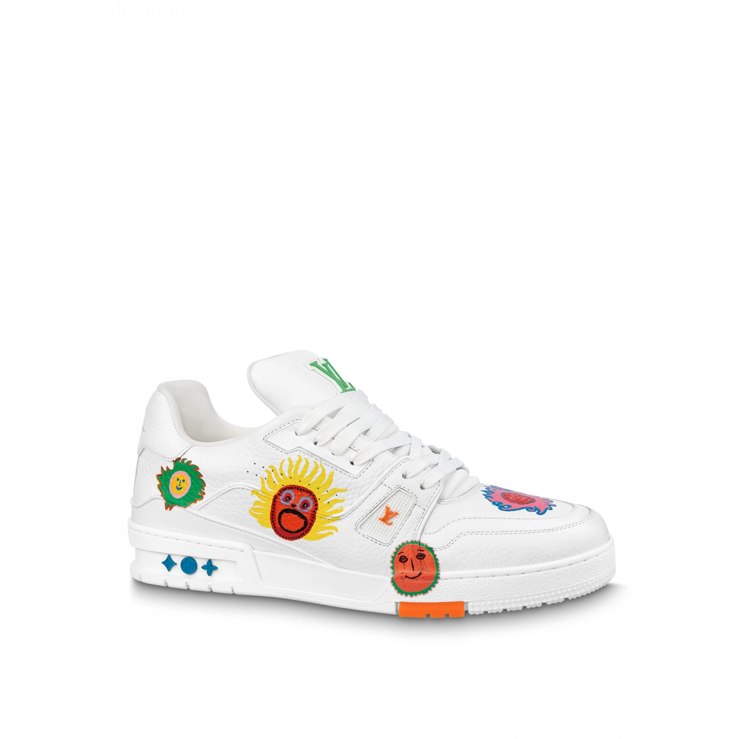 Louis Vuitton Trainer Sneaker LV x YK LV White 1ABD39