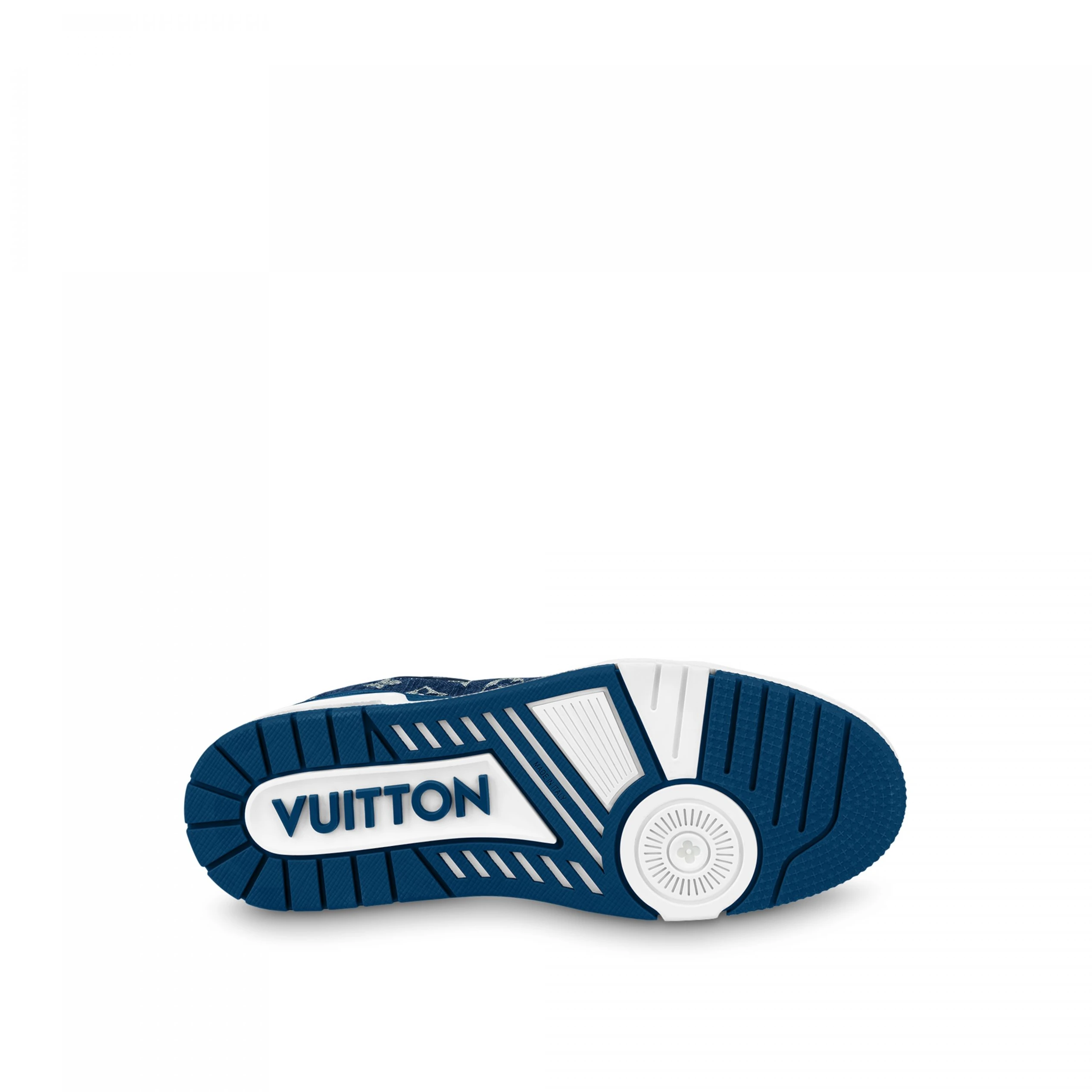 Lv belts replica Louis Vuitton Trainer Sneaker Monogram Denim White Blue 1A9JH1