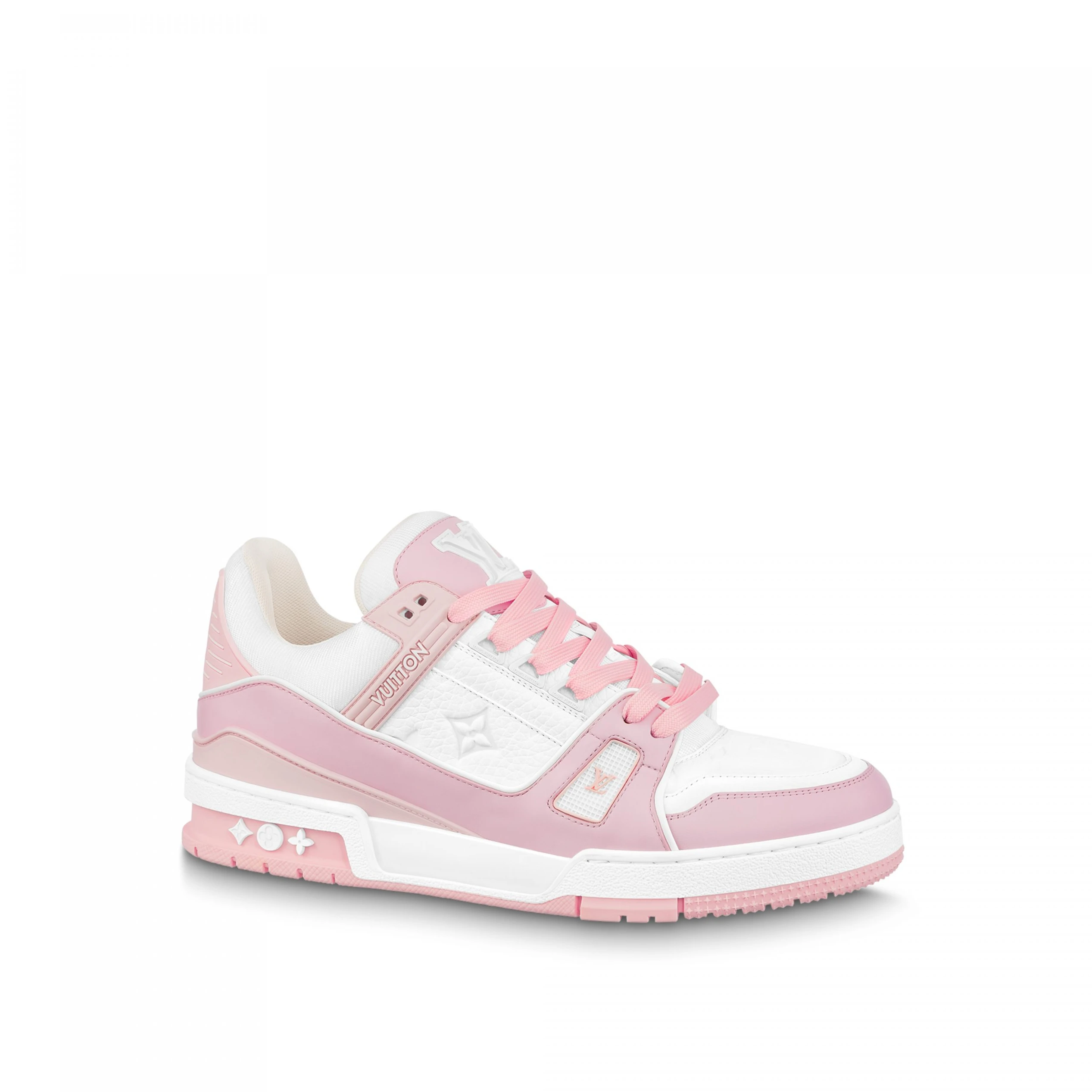 Louis Vuitton Trainer Sneaker Pink White 1ABOEI