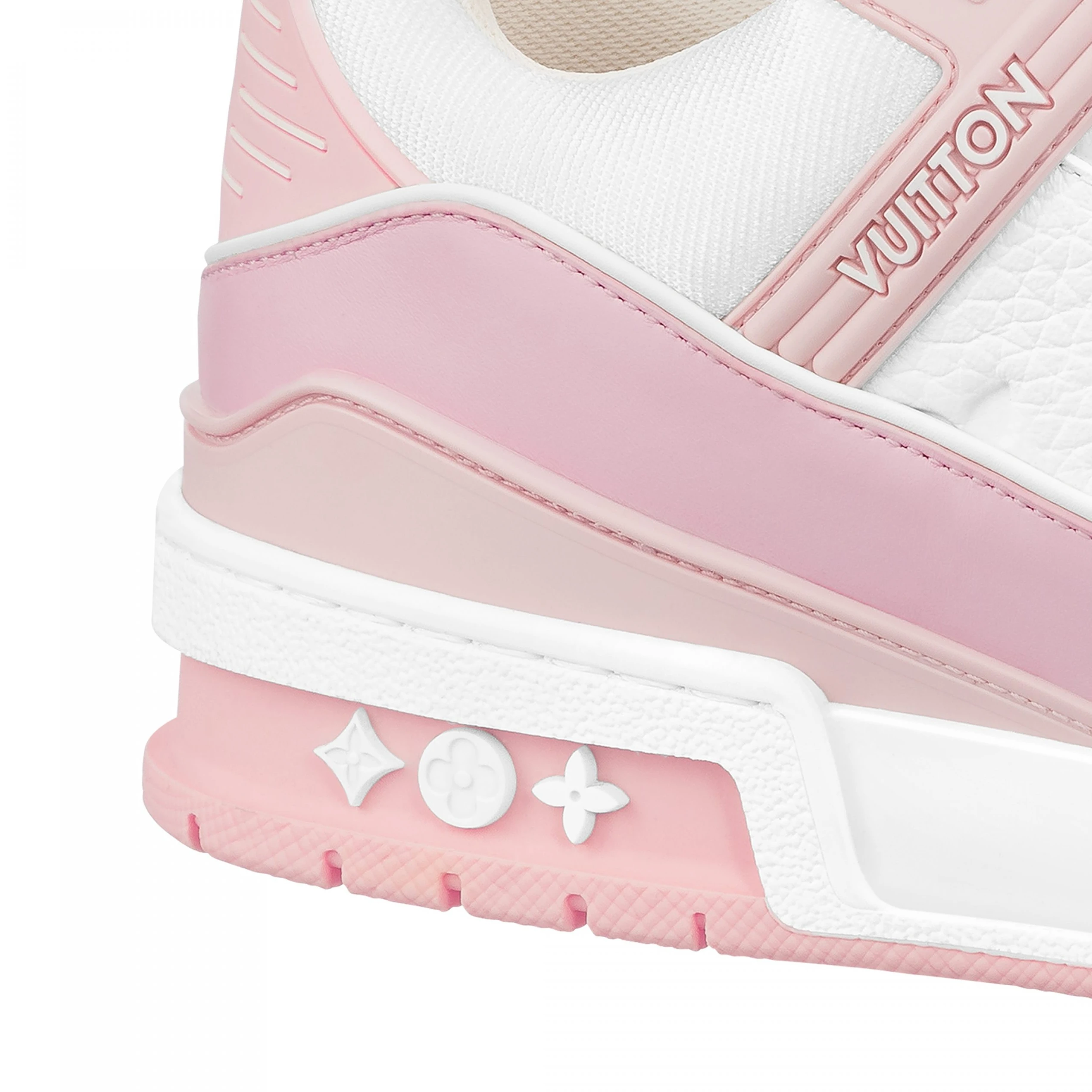 Replica bags lv Louis Vuitton Trainer Sneaker Pink White 1ABOEI