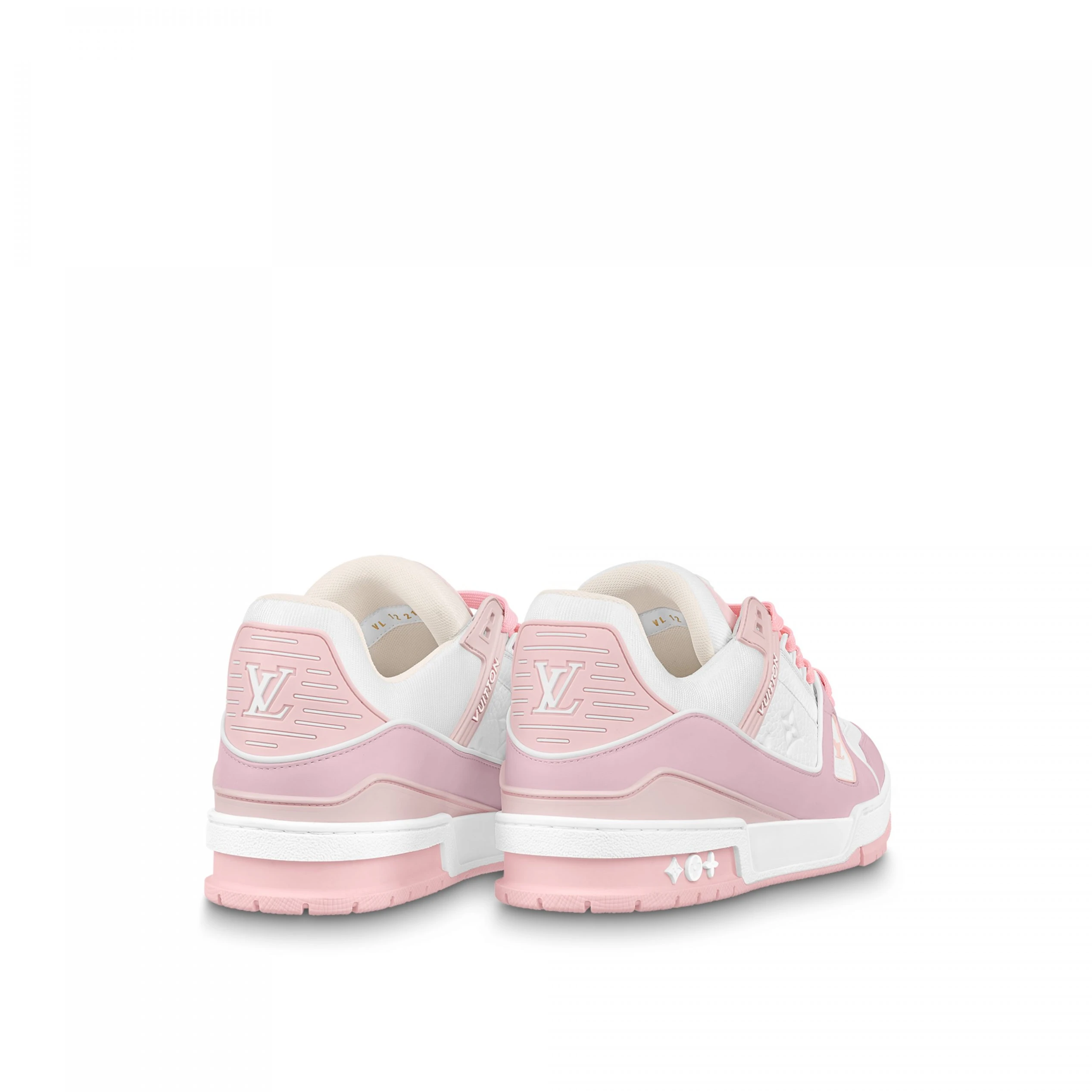 Replica bags lv Louis Vuitton Trainer Sneaker Pink White 1ABOEI