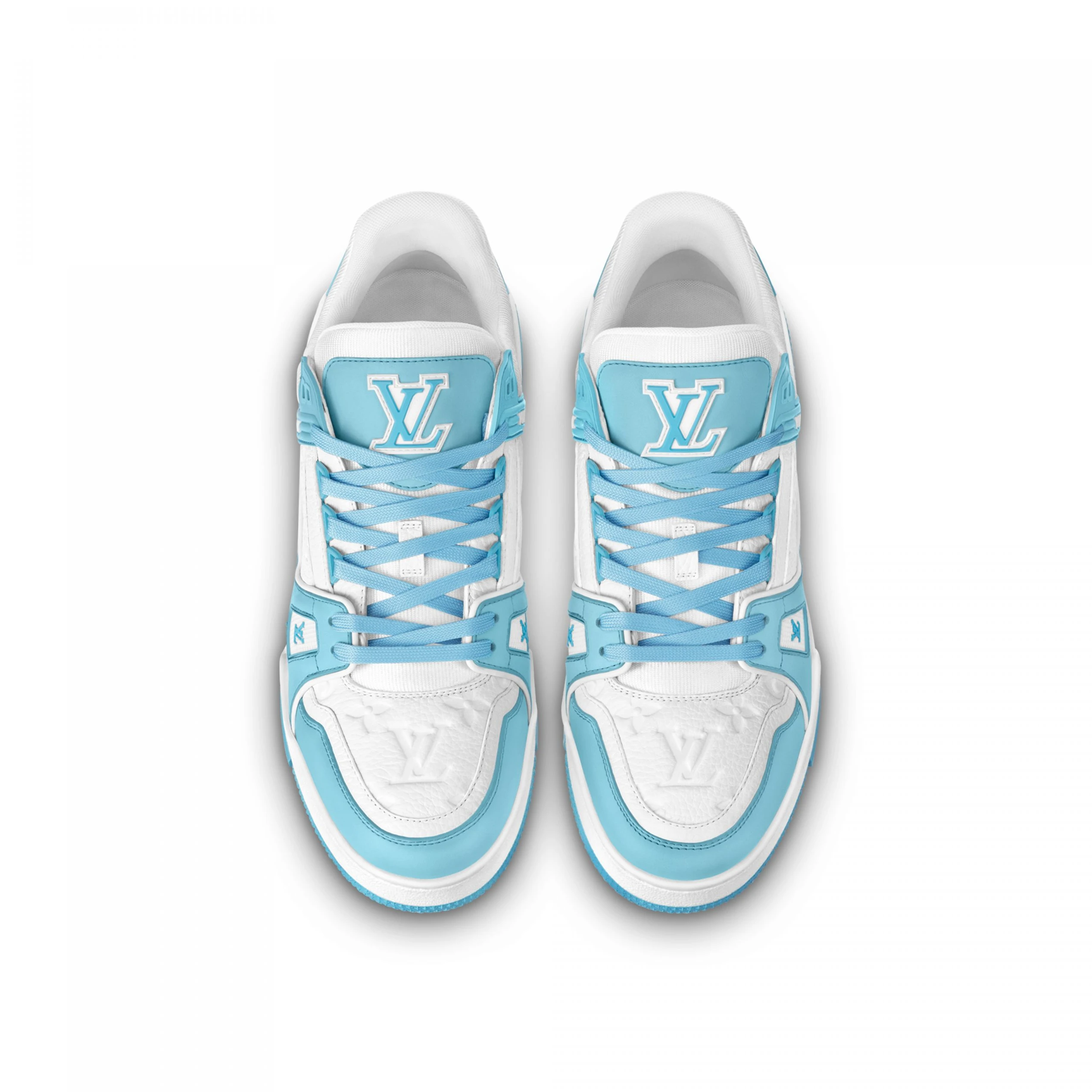 Top lv Louis Vuitton Trainer Sneaker Sky Blue 1ABOFM