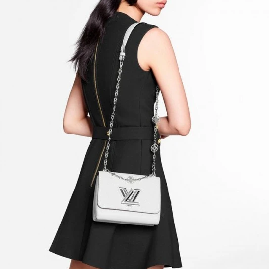 Top lv Louis Vuitton Twist PM White M55412