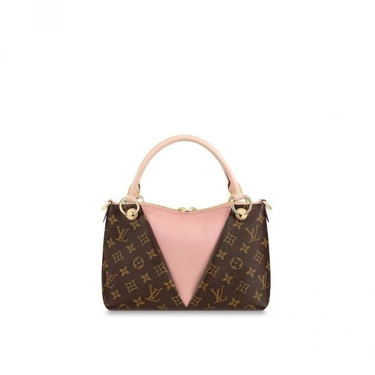 Top lv Louis Vuitton V Tote BB Black M43976 Red M43966 Pink M43967