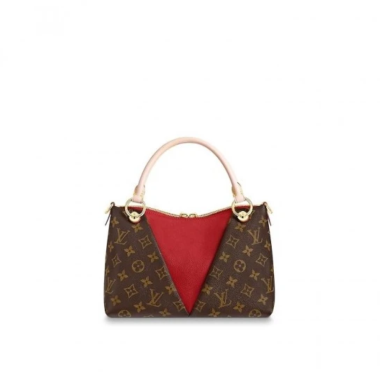 Top lv Louis Vuitton V Tote BB Black M43976 Red M43966 Pink M43967