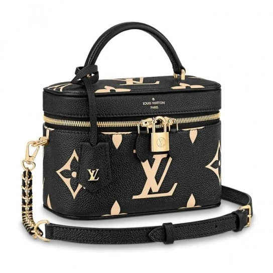 Louis Vuitton Vanity PM Black M45780 Creme M45599