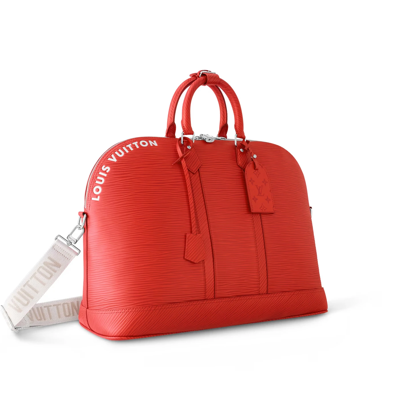 Top lv Louis Vuitton Vermillon Red M23717 Alma Travel GM