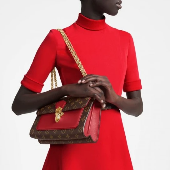 Replica bags lv Louis Vuitton Victoire Cherry M41731 Black M41730 Burgundy M41732