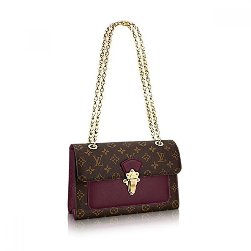 Replica bags lv Louis Vuitton Victoire Cherry M41731 Black M41730 Burgundy M41732