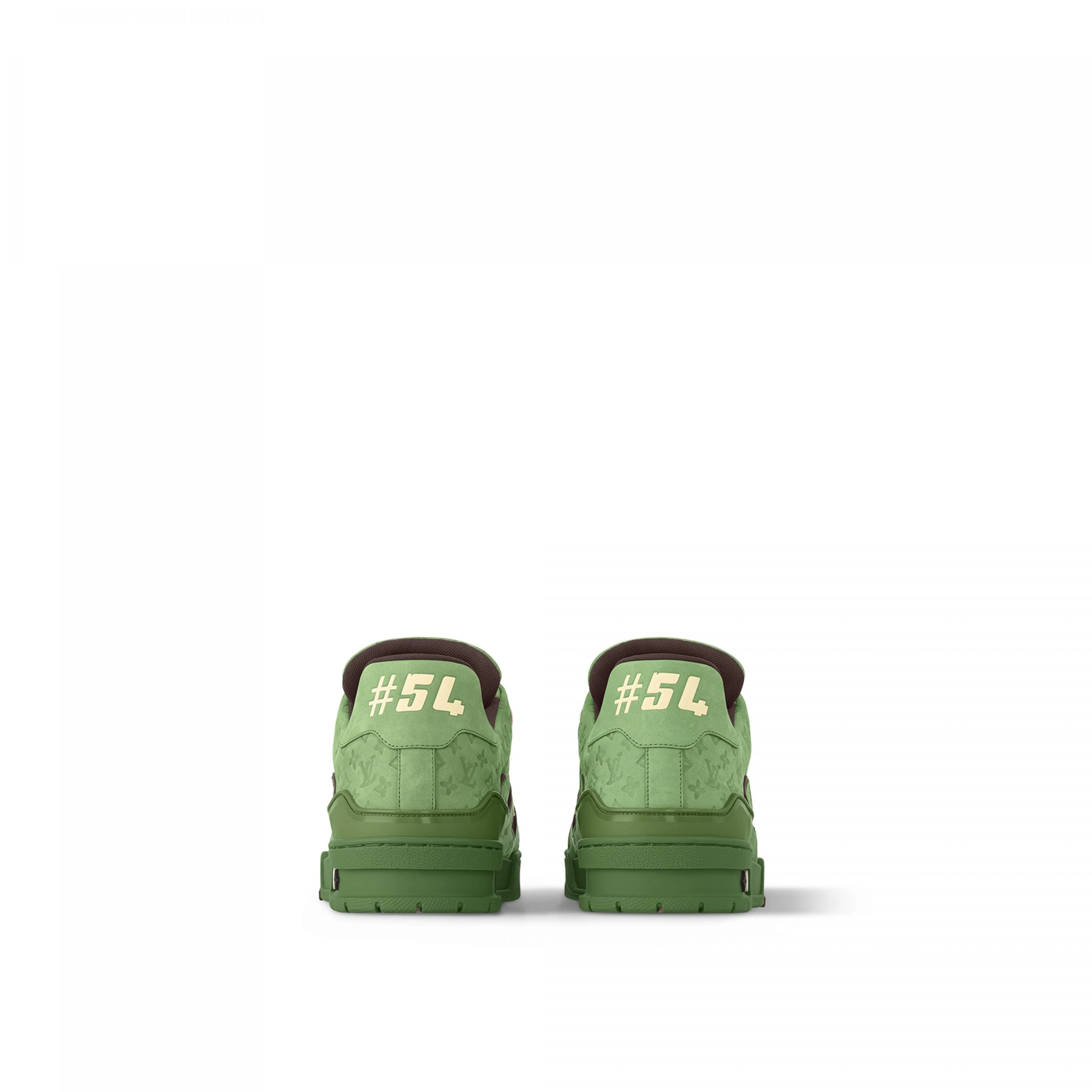 Lv belts replica Louis Vuitton X Tyler 1ACR6H LV Trainer Sneaker Green