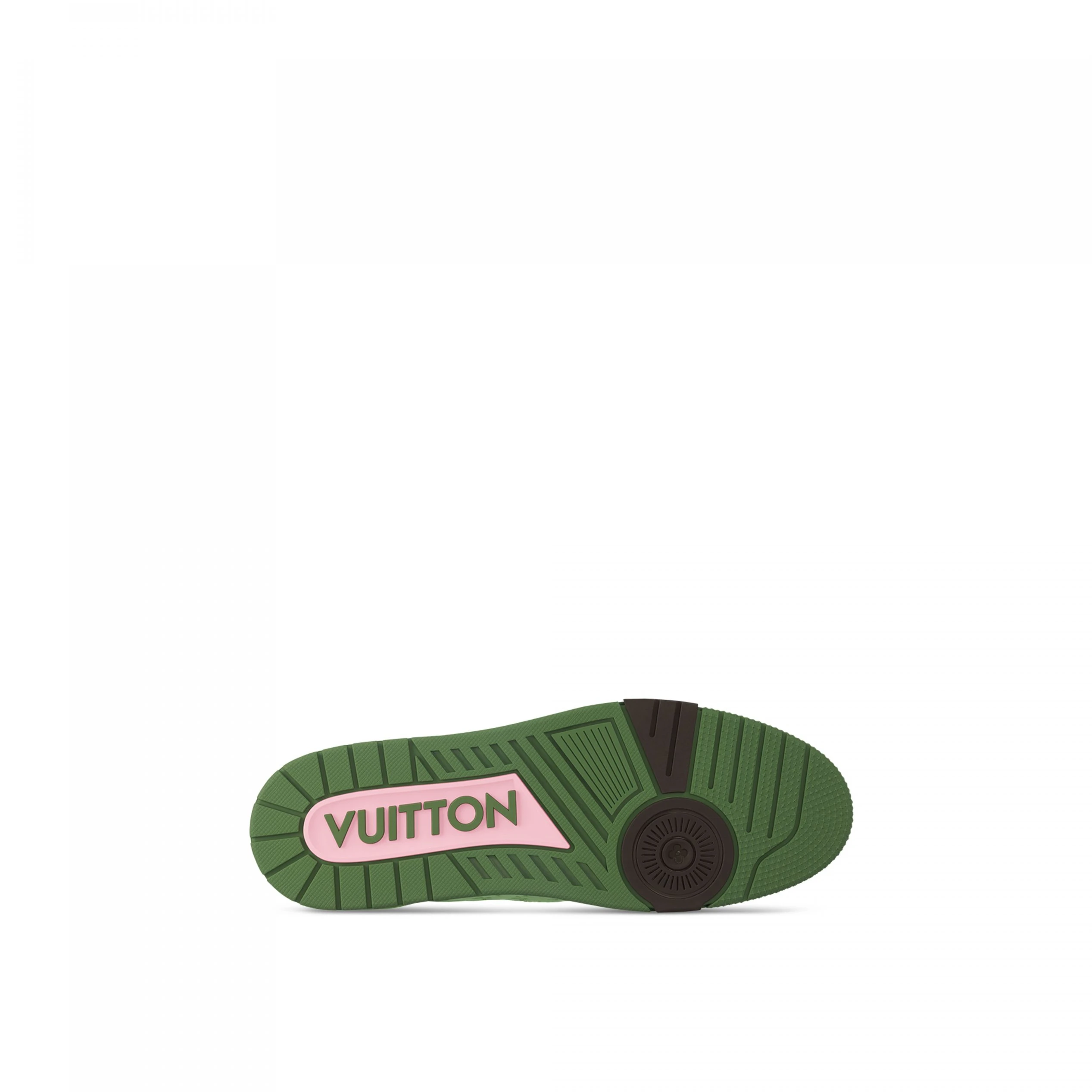 Lv belts replica Louis Vuitton X Tyler 1ACR6H LV Trainer Sneaker Green