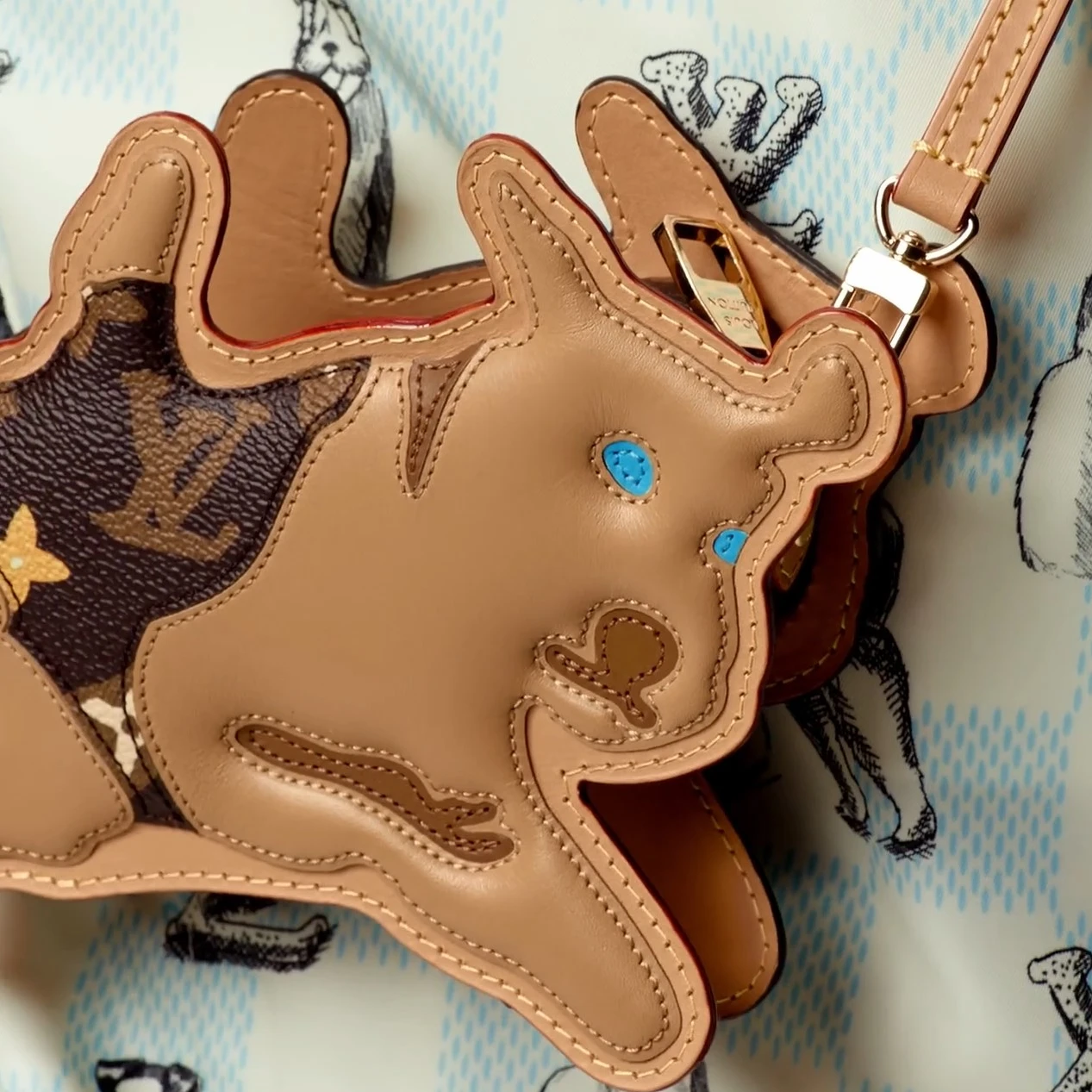 Replica bags lv Louis Vuitton X Tyler M83342 Dog On Strap Chocolate