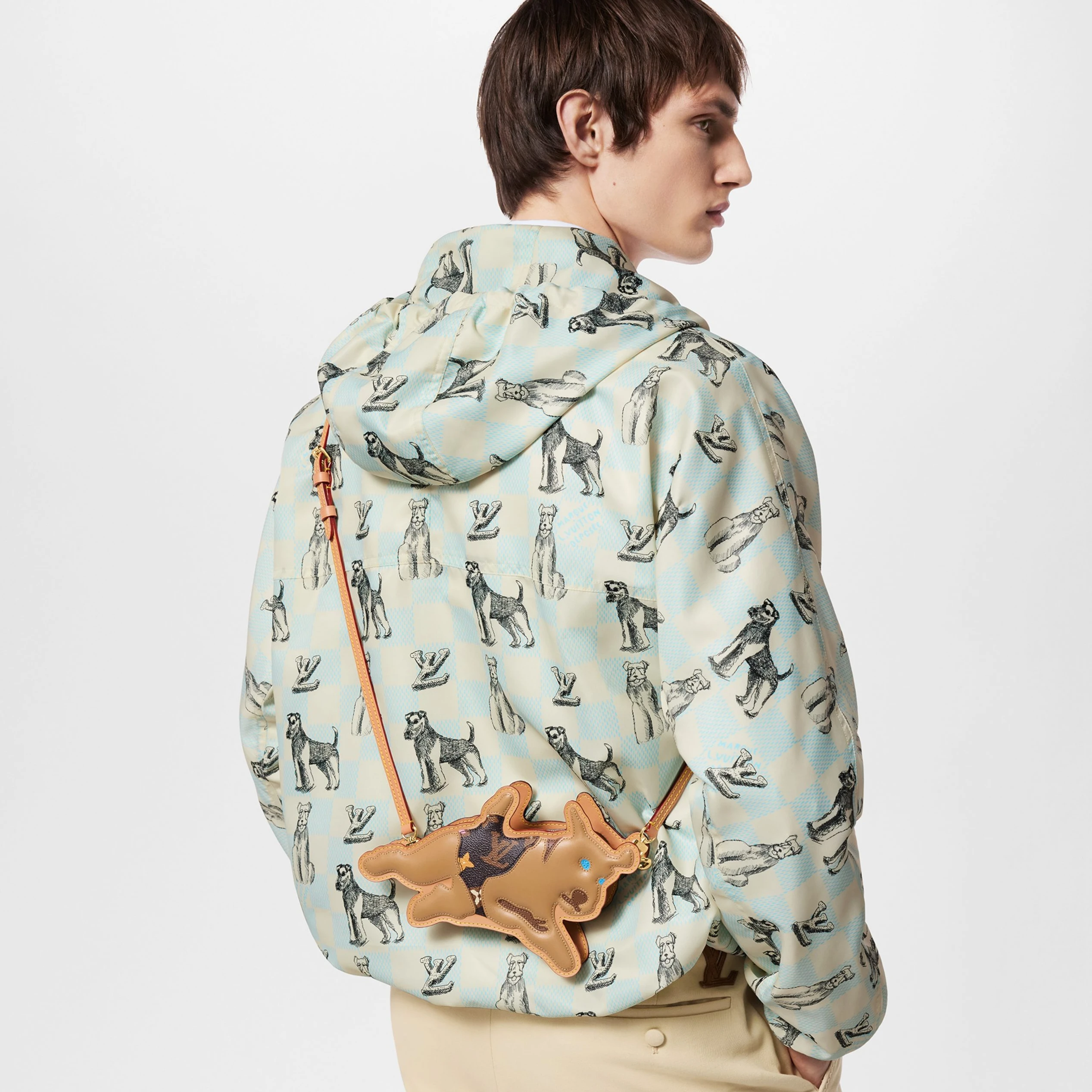 Replica bags lv Louis Vuitton X Tyler M83342 Dog On Strap Chocolate