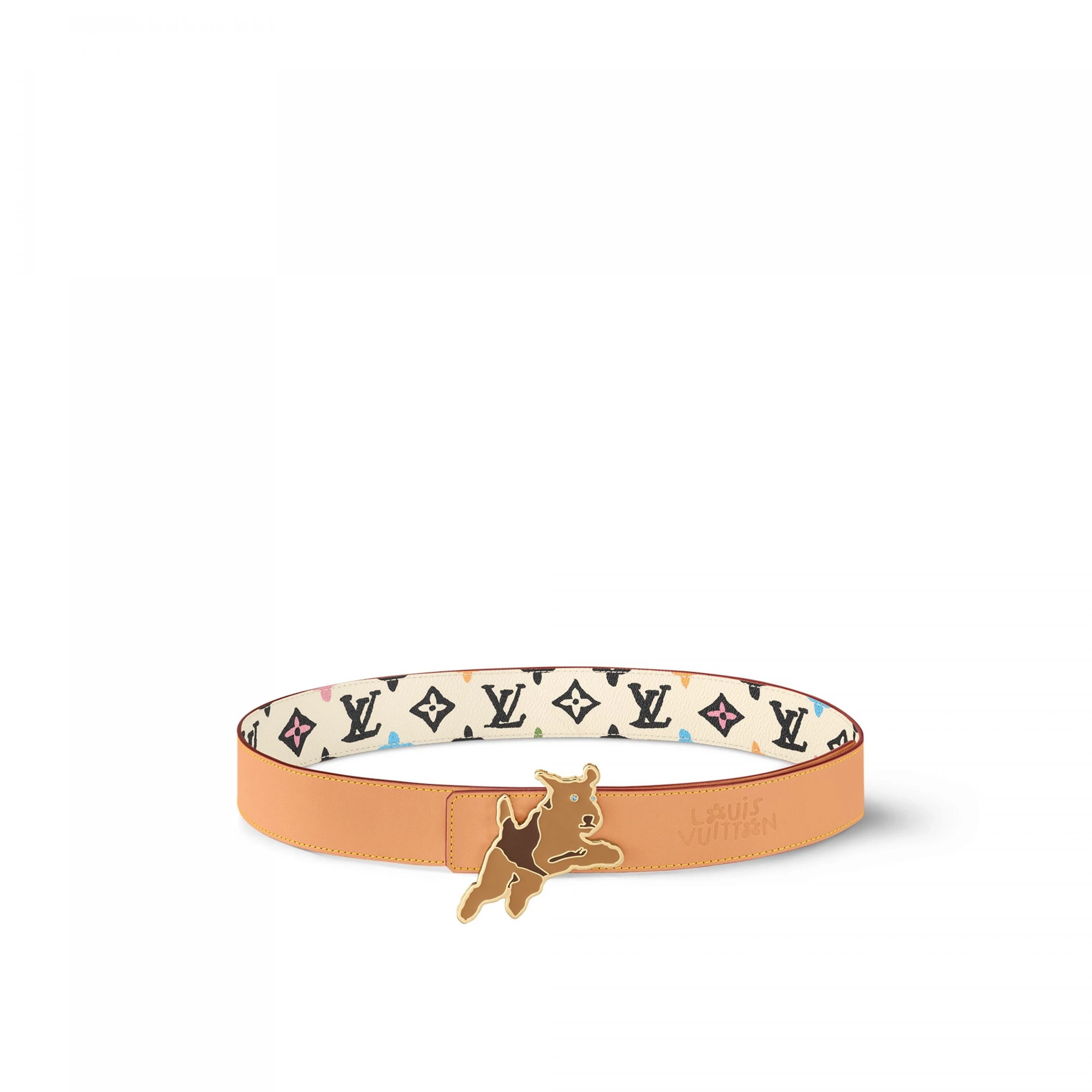 Mythick ru Louis Vuitton X Tyler M8650T Monogram Craggy 40mm Reversible Belt Cream