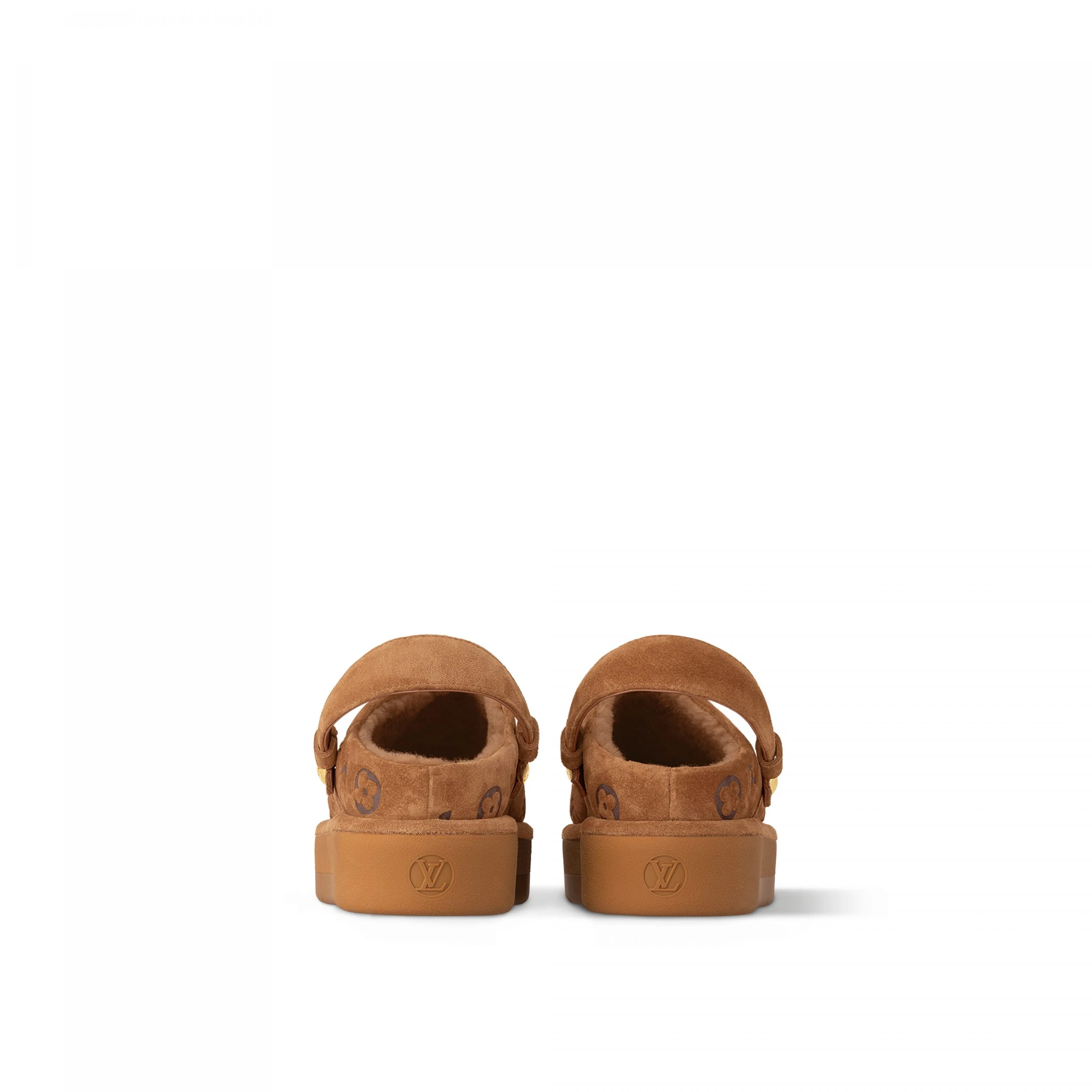 Replica bag Louis Vuitton Aspen Platform Clog Brown 1ACHWJ