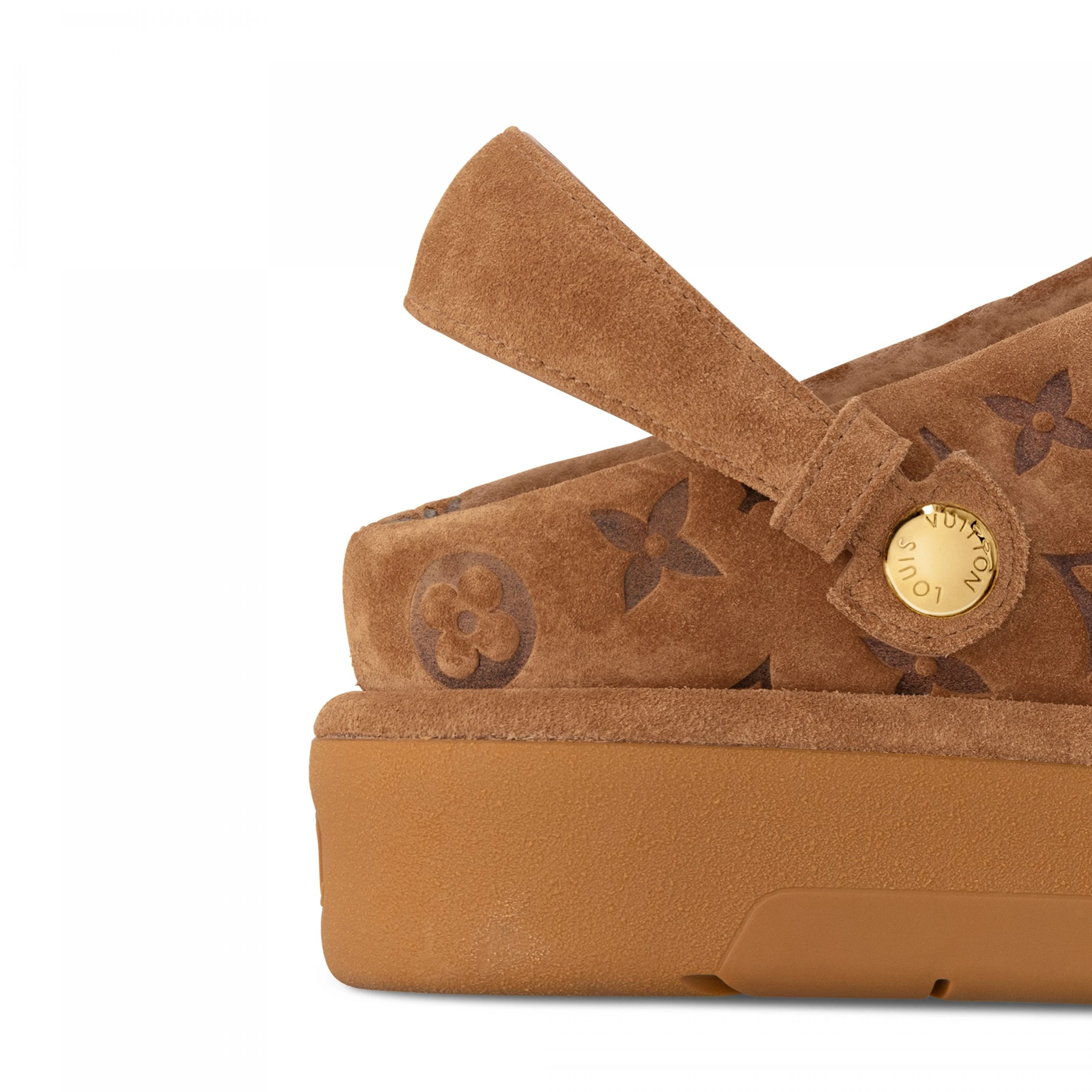Replica bag Louis Vuitton Aspen Platform Clog Brown 1ACHWJ