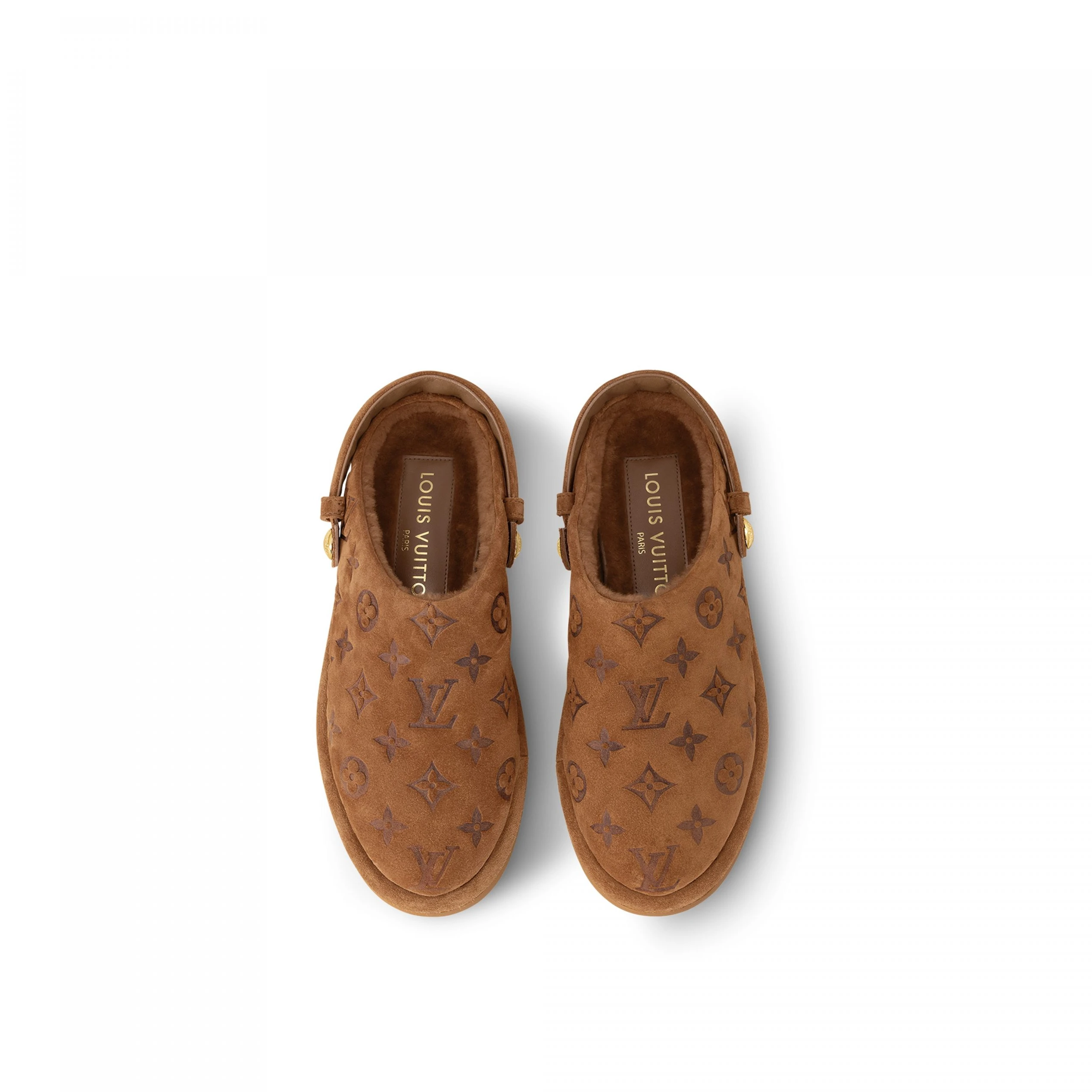 Replica bag Louis Vuitton Aspen Platform Clog Brown 1ACHWJ