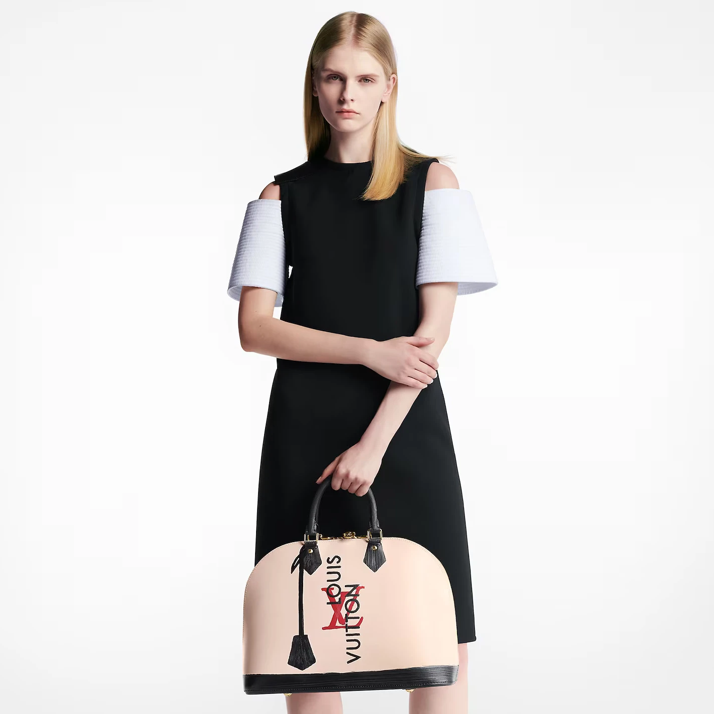 Replica bag Louis Vuitton Beige Black M23598 Alma GM
