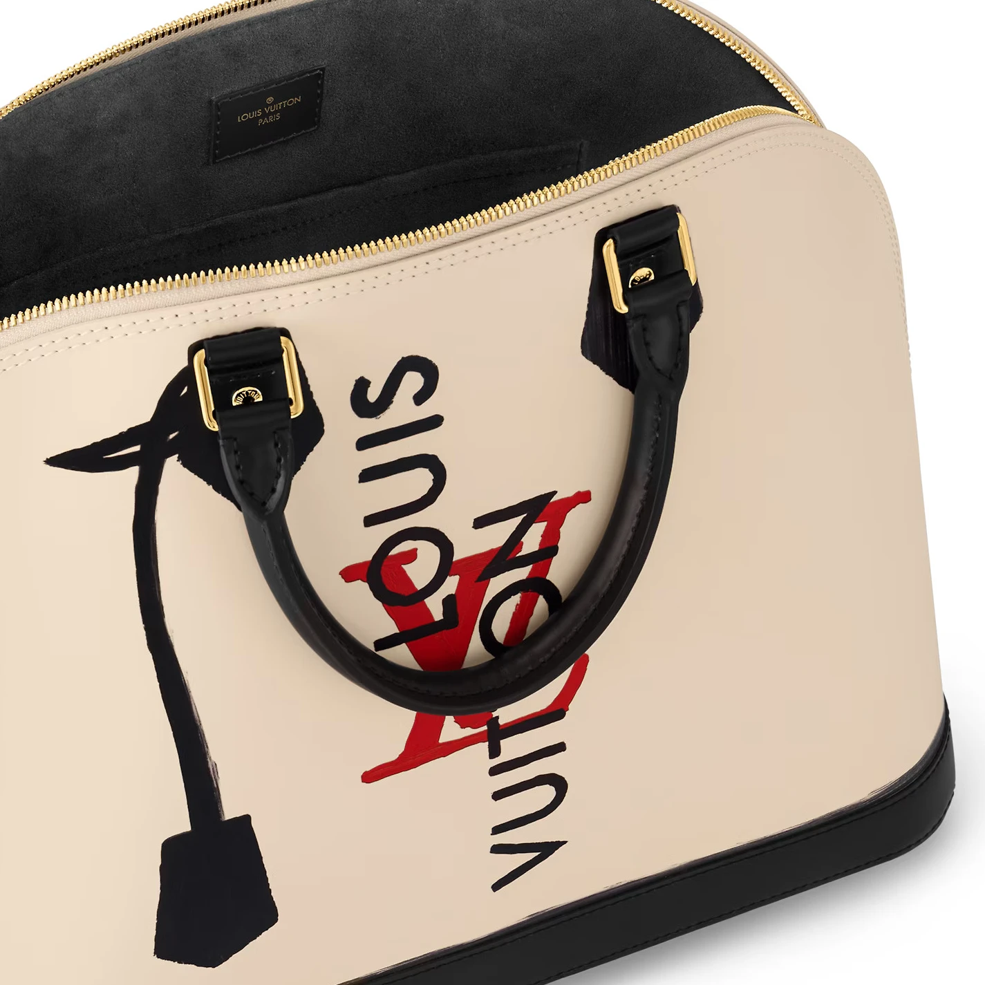 Replica bag Louis Vuitton Beige Black M23598 Alma GM