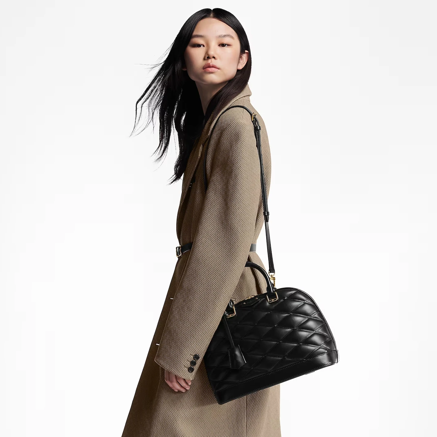 Mythick Louis Vuitton Black Lamb leather M23688 Alma PM