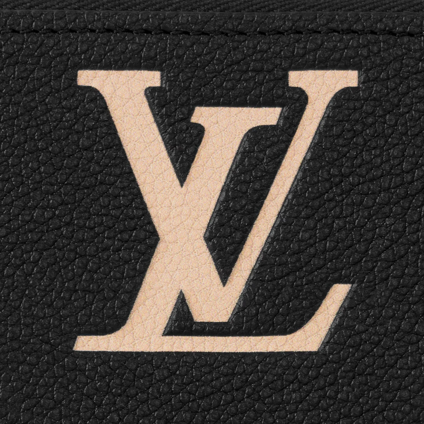 Mythick Louis Vuitton Black Beige M80481 Zippy Wallet