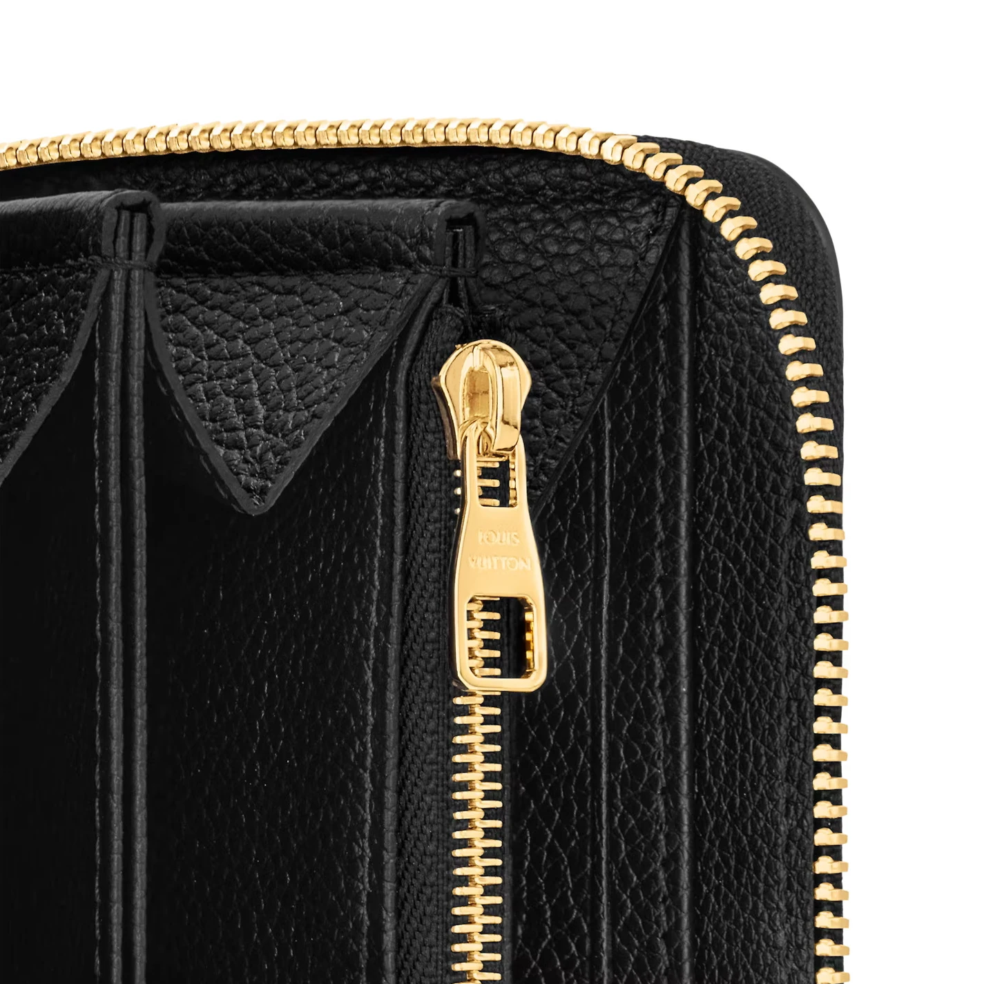 Mythick Louis Vuitton Black Beige M80481 Zippy Wallet