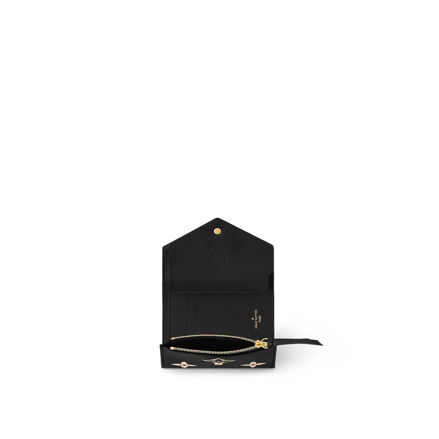 Lv belts replica Louis Vuitton Black Beige M80968 Victorine Wallet