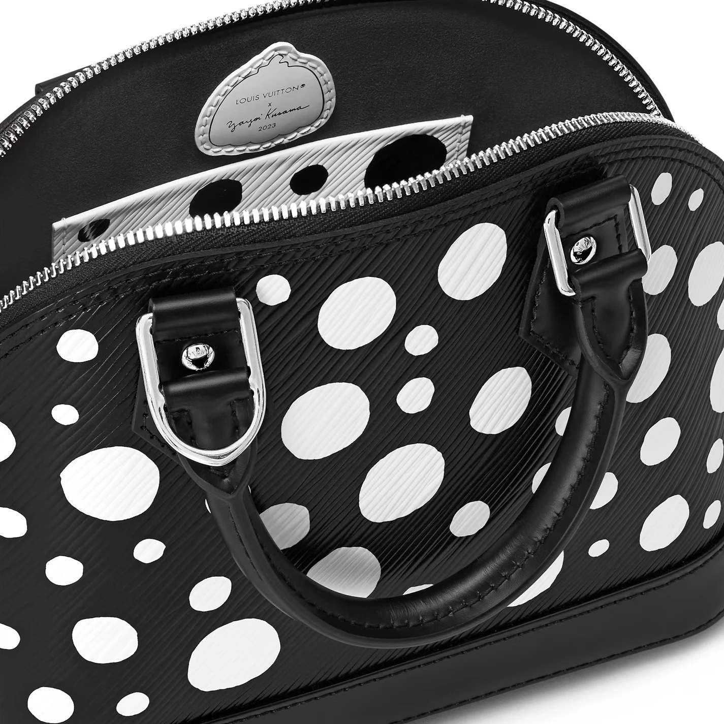 Mythick Louis Vuitton Black White M21699 LV x YK Alma BB