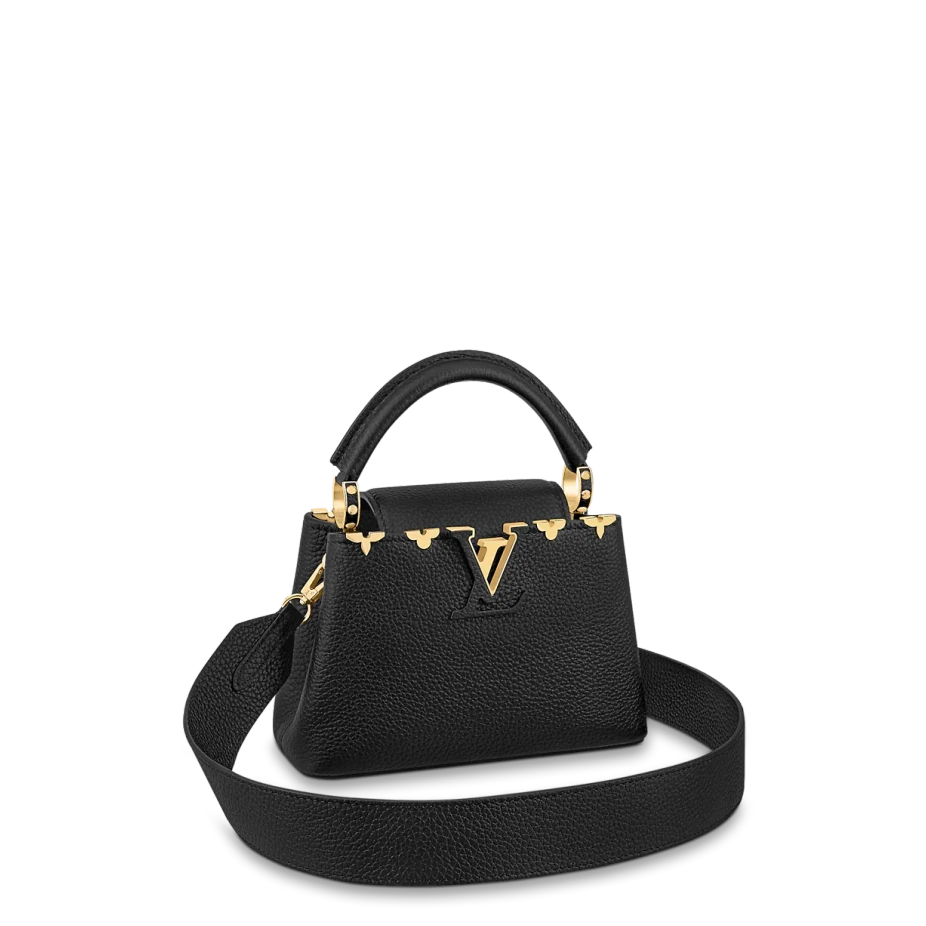 Top lv Louis Vuitton Capucines MINI White M23456 Black M56669 Orange M22863