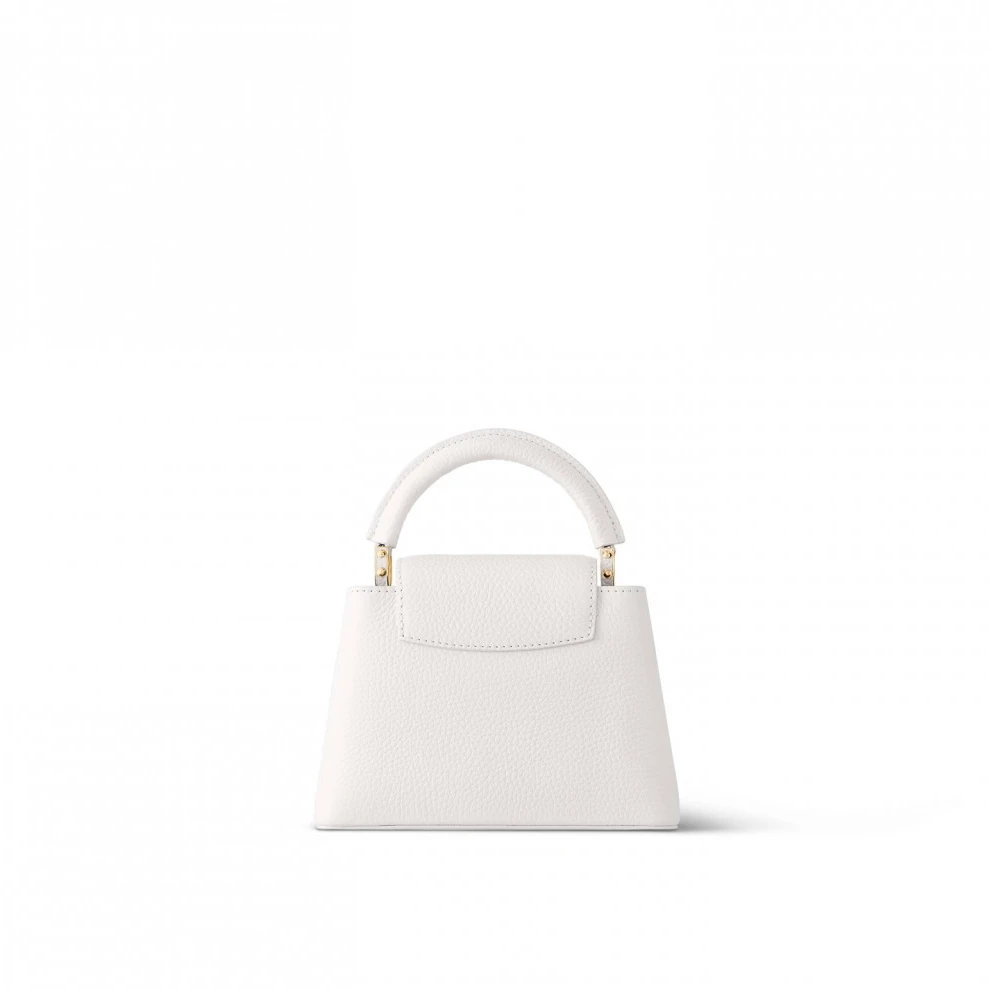 Top lv Louis Vuitton Capucines MINI White M23456 Black M56669 Orange M22863