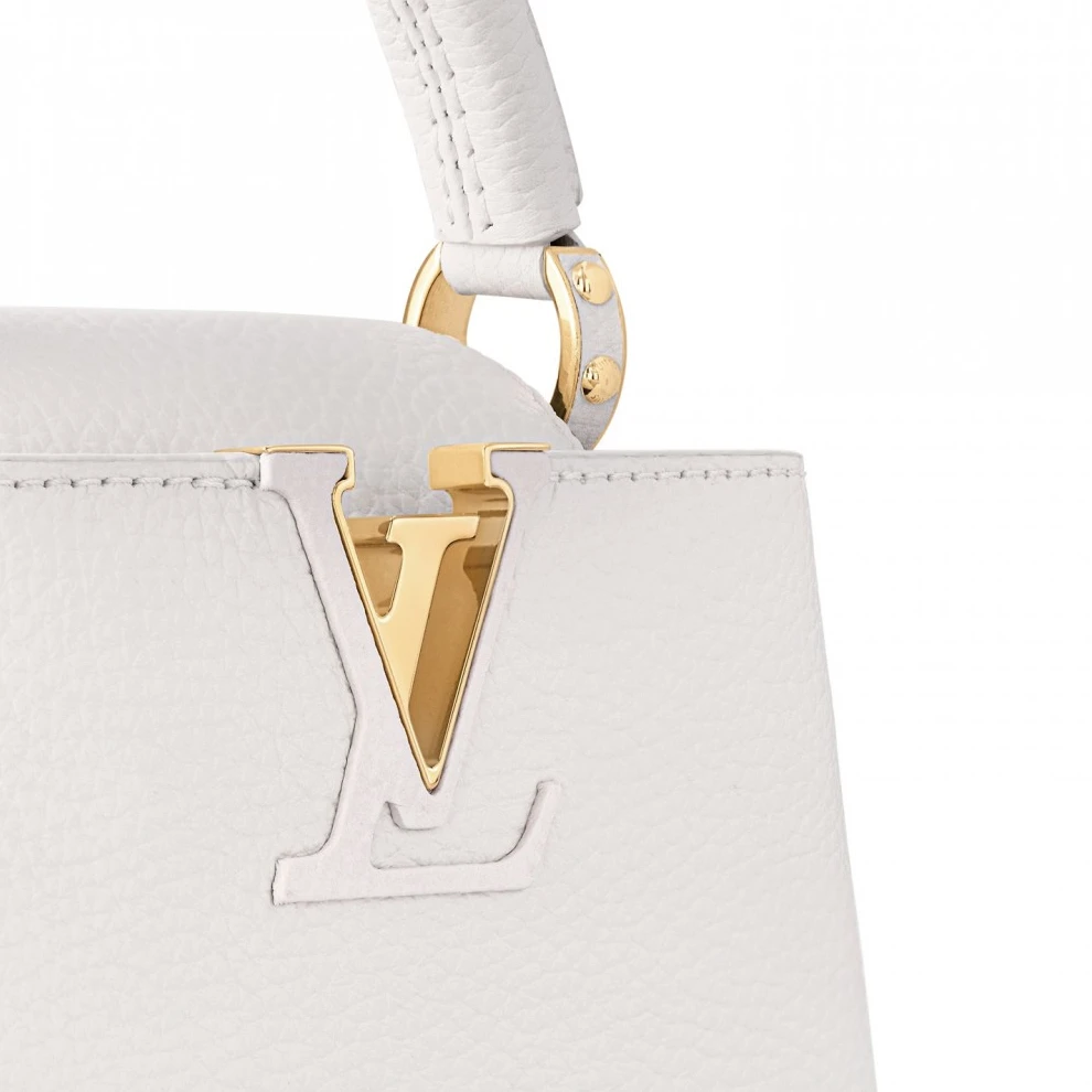 Top lv Louis Vuitton Capucines MINI White M23456 Black M56669 Orange M22863