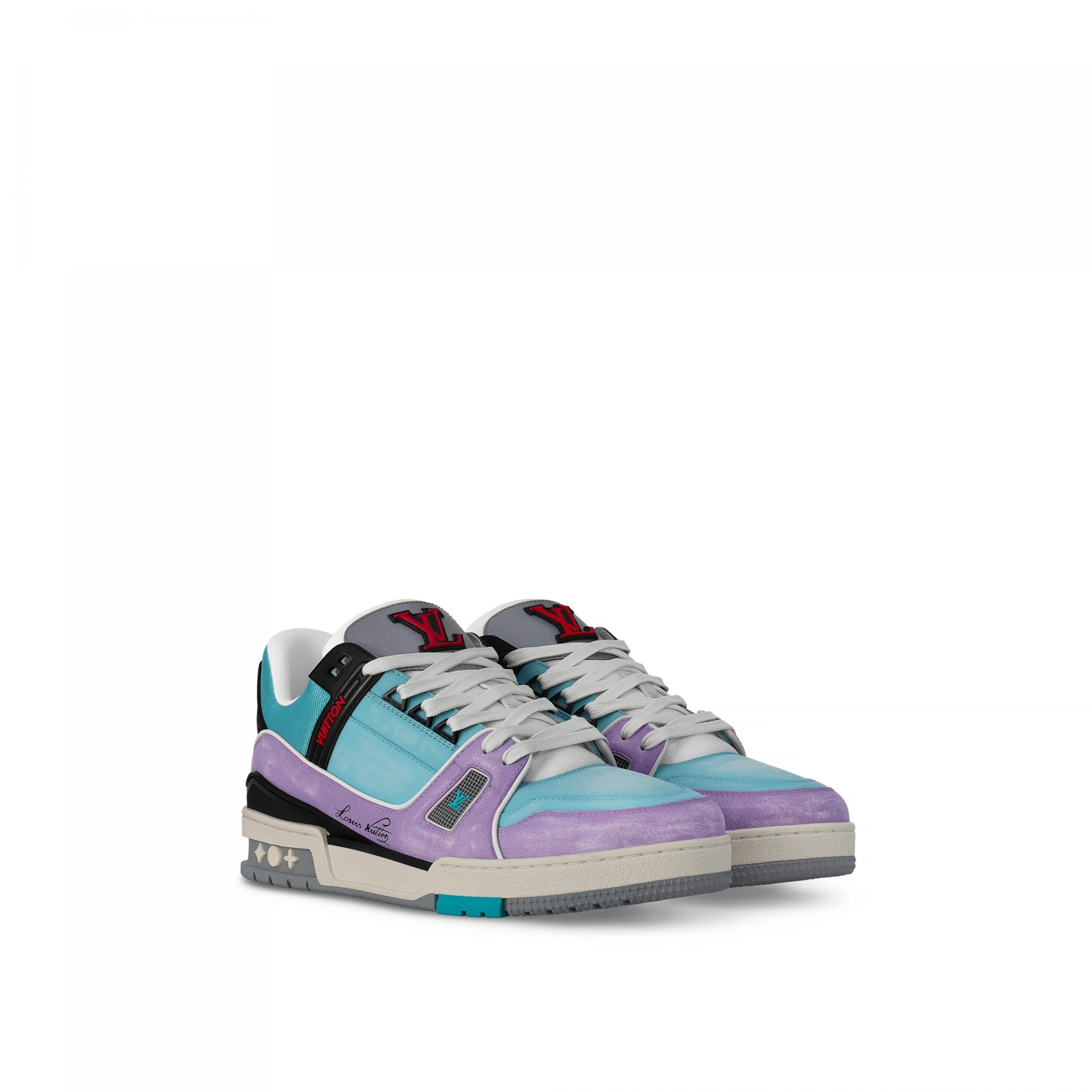 Replica bags Louis Vuitton Cult LV Trainer Sneaker Blue 1ACEGH