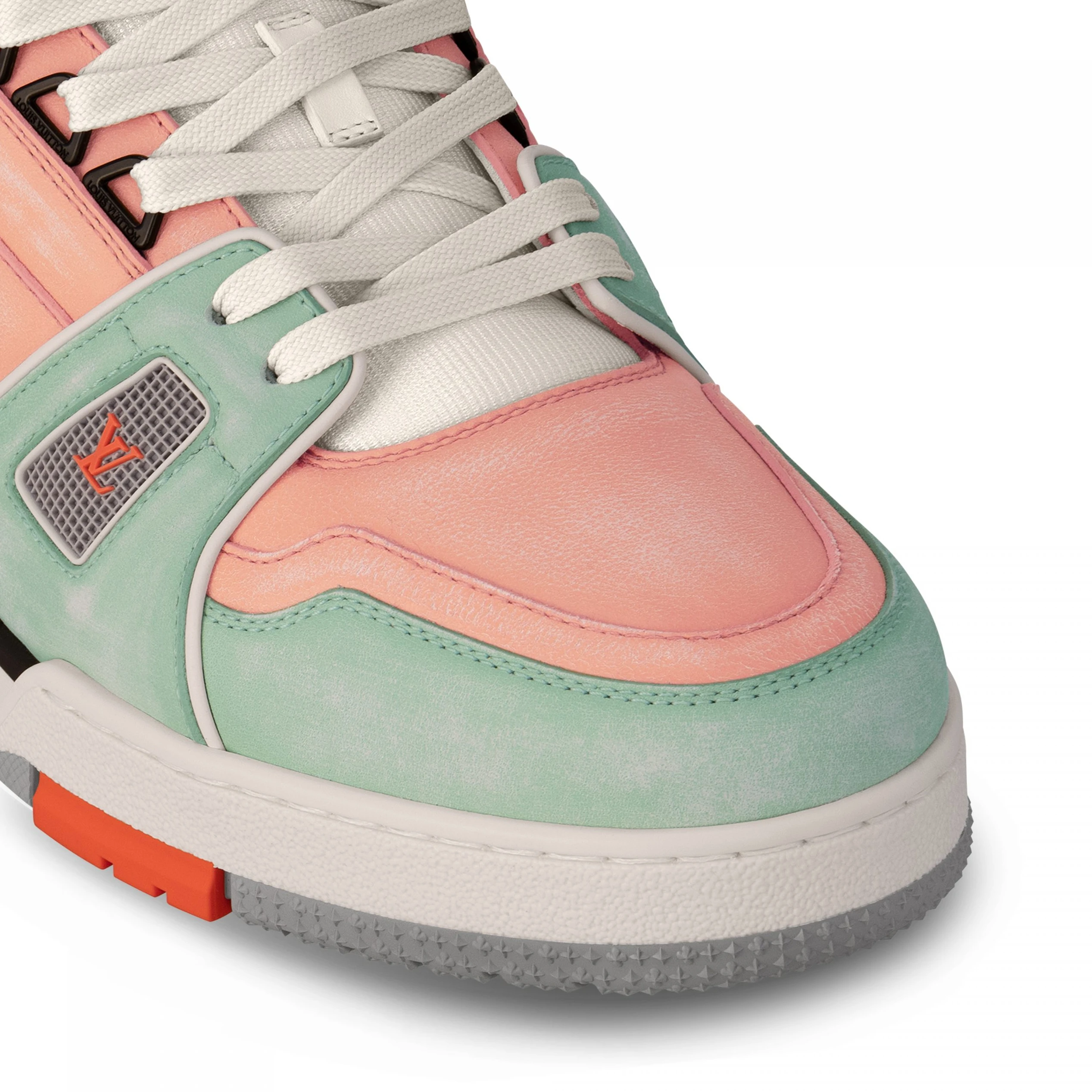 Top lv Louis Vuitton Cult LV Trainer Sneaker Orange 1ACEFX