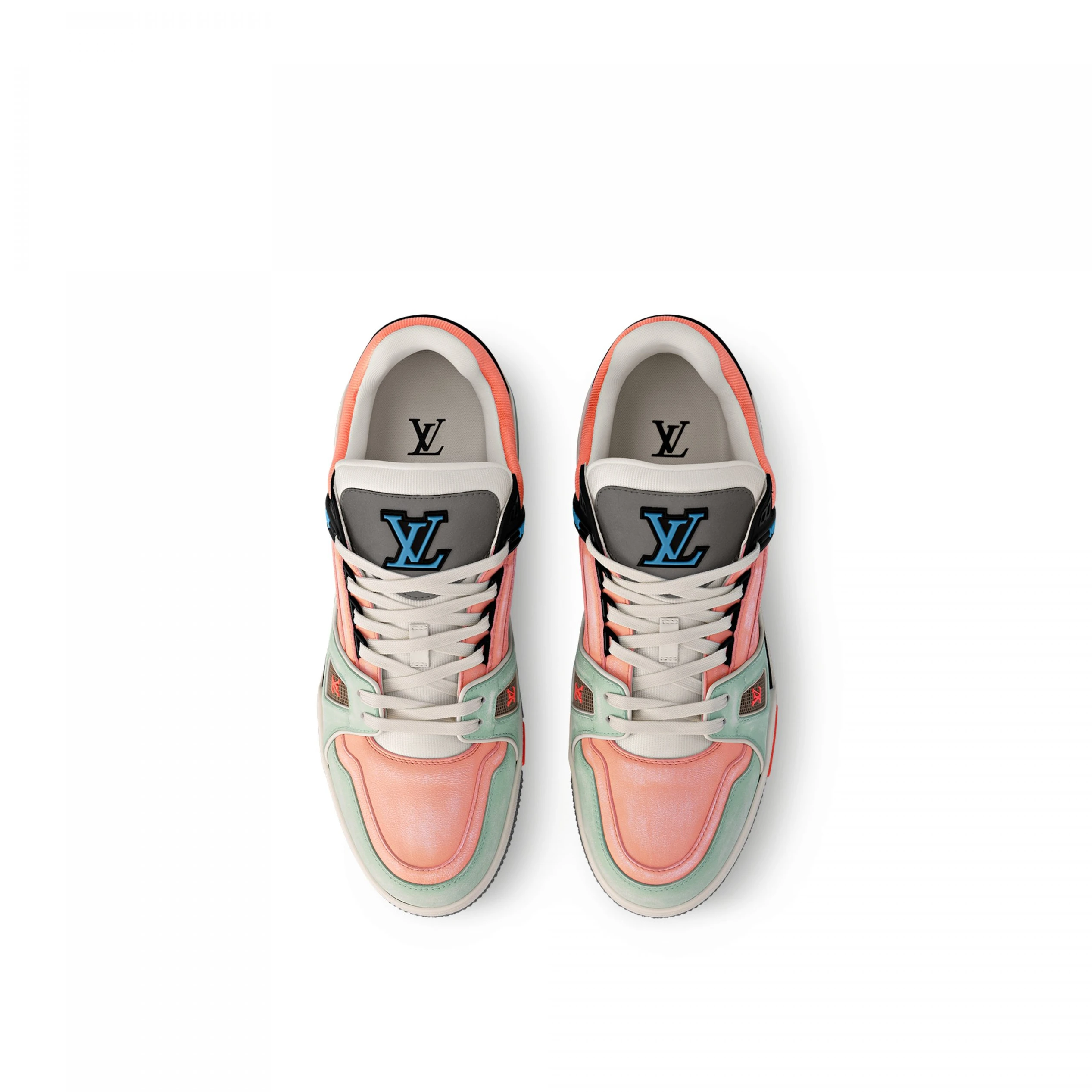 Top lv Louis Vuitton Cult LV Trainer Sneaker Orange 1ACEFX