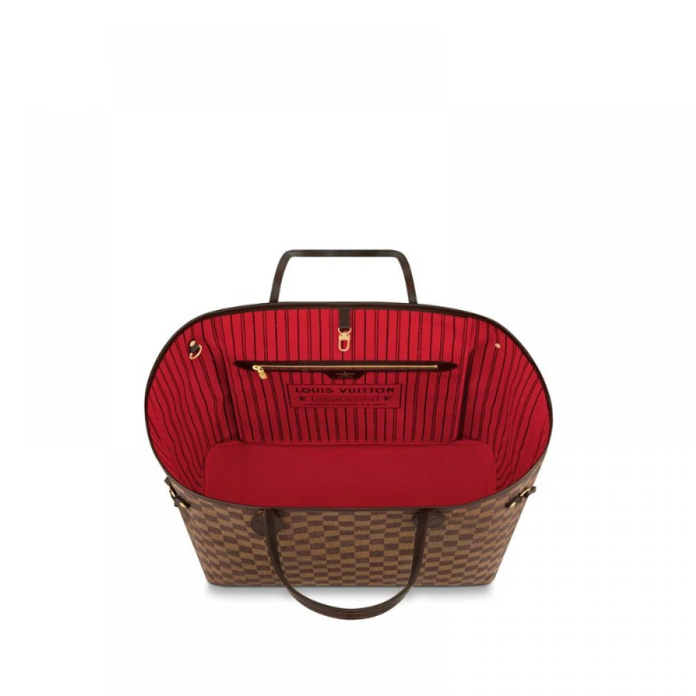 Replica bags lv Louis Vuitton Damier Ebene Canvas Neverfull GM N41357
