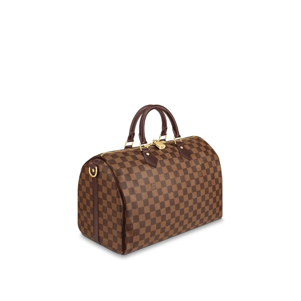 Lv belts replica Louis Vuitton Damier Ebene Canvas Speedy Bandouliere 35 N41366