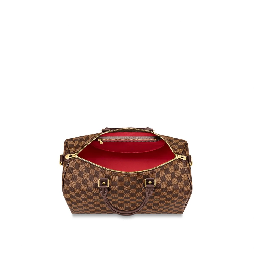 Lv belts replica Louis Vuitton Damier Ebene Canvas Speedy Bandouliere 35 N41366