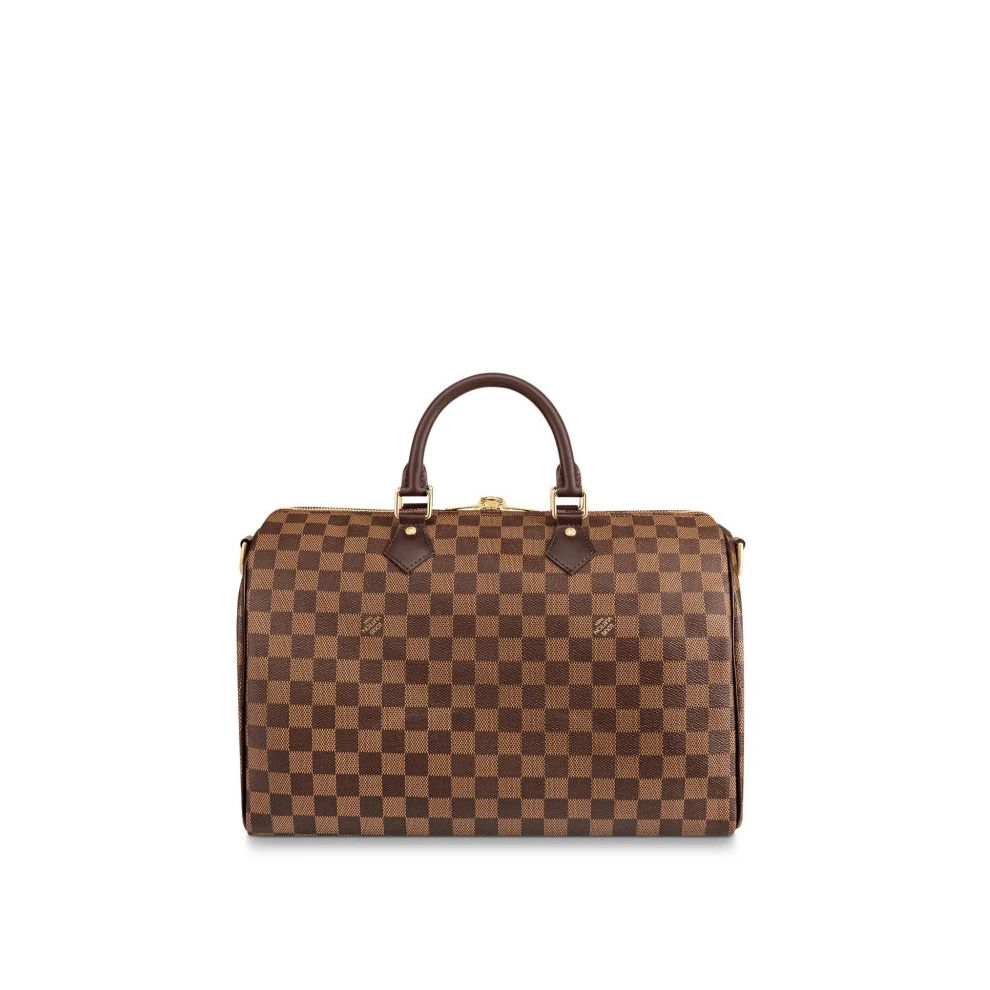 Lv belts replica Louis Vuitton Damier Ebene Canvas Speedy Bandouliere 35 N41366