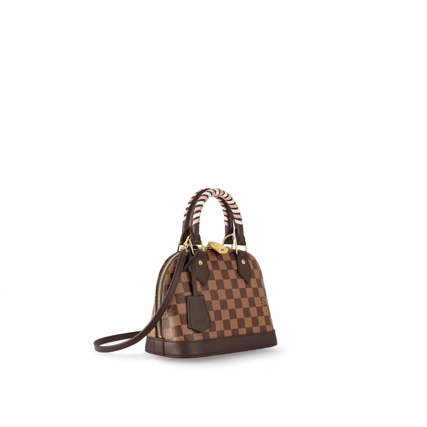 Lv belts replica Louis Vuitton Damier Ebene coated canvas N40447 Braided Alma BB