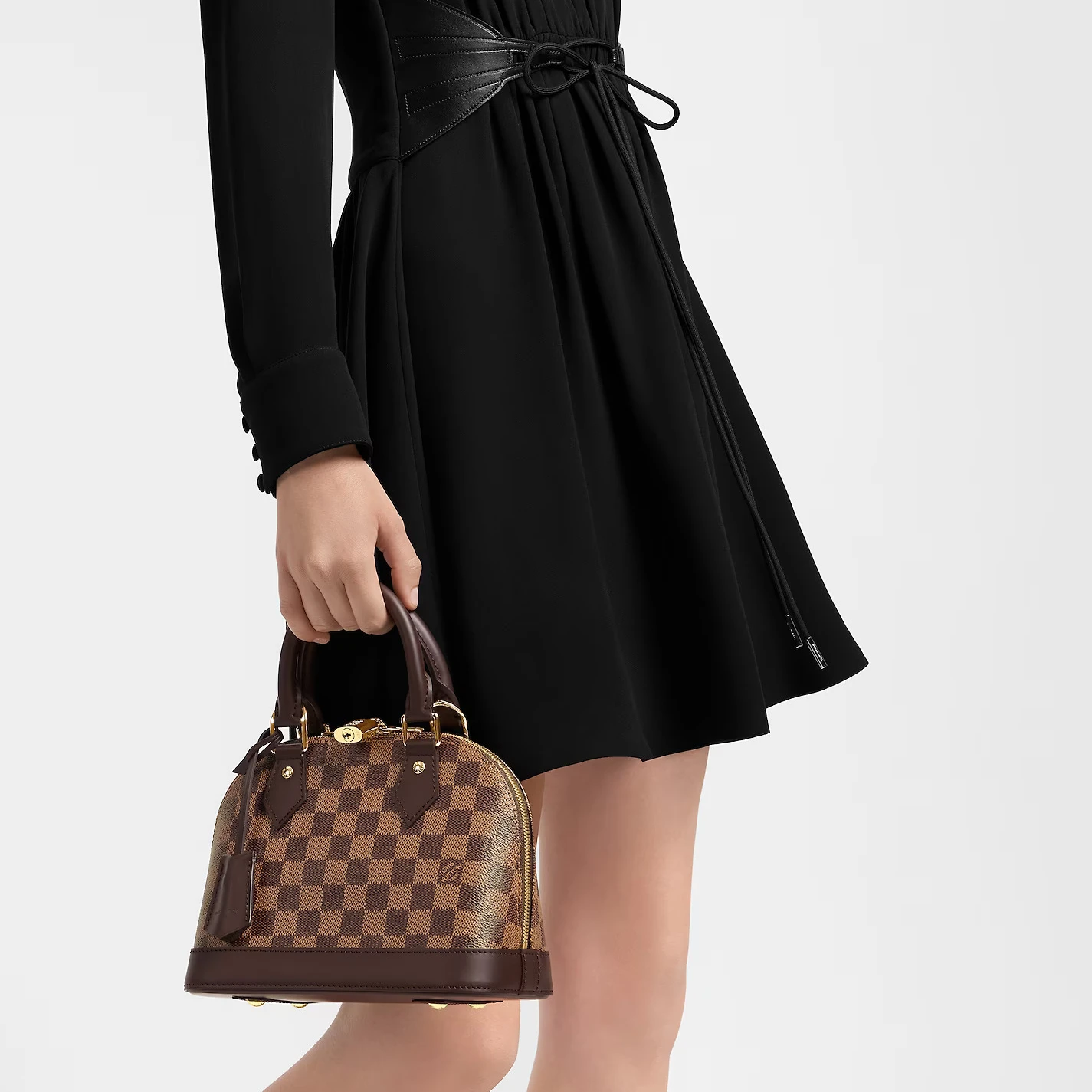 Louis vuitton locations Louis Vuitton Damier Ebene coated canvas N41221 Alma BB