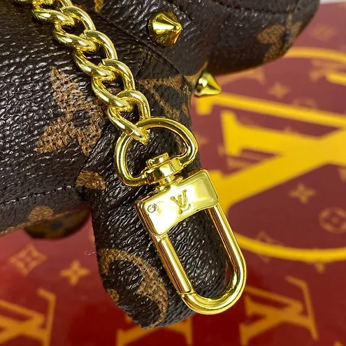 Replica bags lv Louis Vuitton Dog Charm Keychain