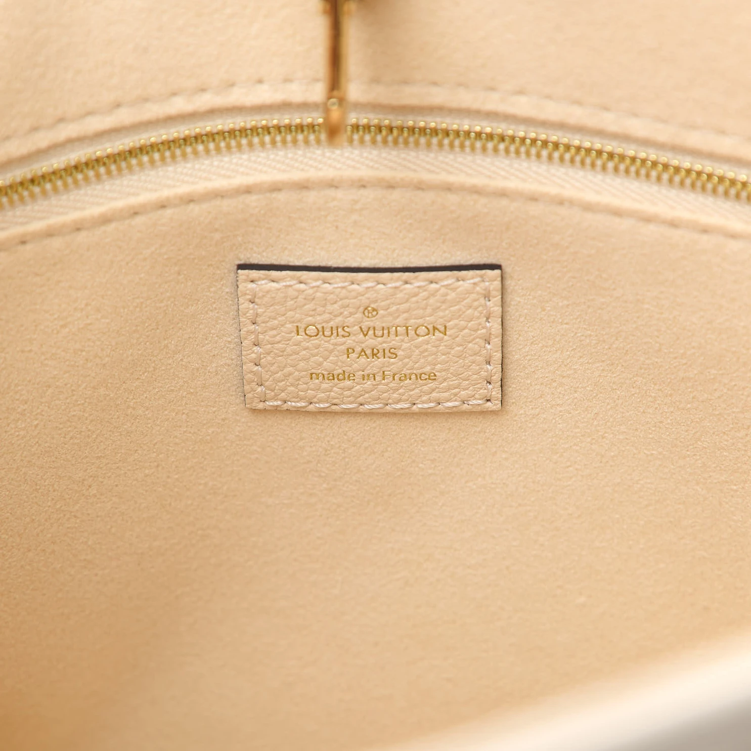 Replica bags Louis Vuitton Empreinte Monogram Giant Onthego PM M45654 Creme Bois De Rose