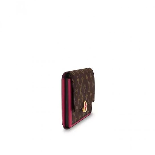 Lv belts replica Louis Vuitton Flore Wallet Pink M67405 Fuchsia M64585