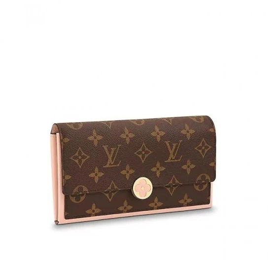 Louis Vuitton Flore Wallet Pink M67405 Fuchsia M64585