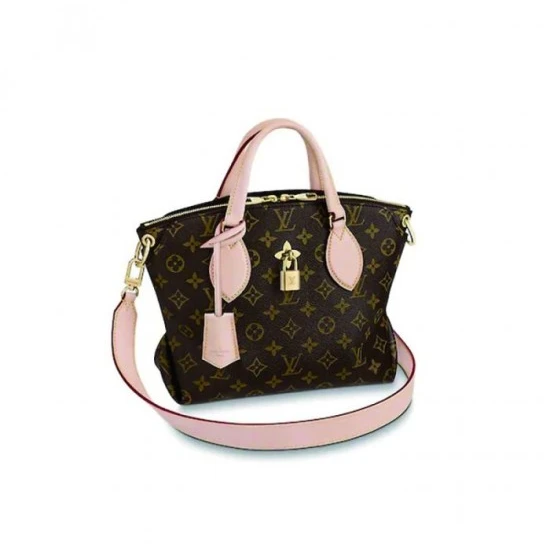 Louis Vuitton Flower Zipped Tote BB Black M44351 Pink M44359