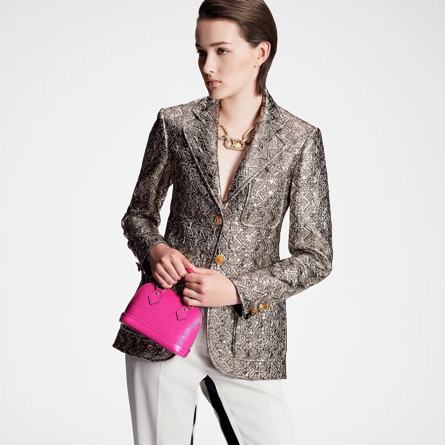 Mythick Louis Vuitton Fuchsia M82511 NEW Nano Alma