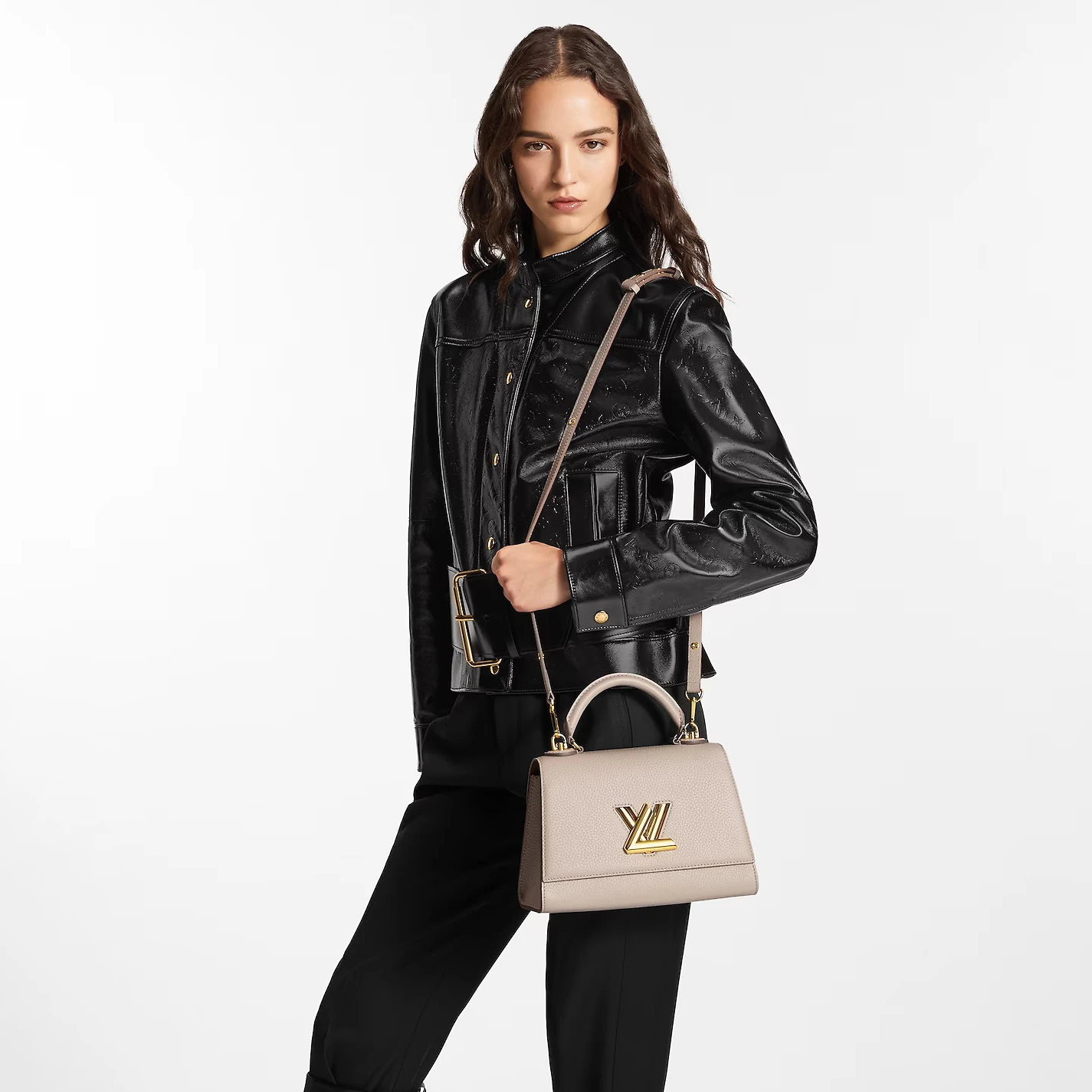 Top lv Louis Vuitton Greige M57214 Twist One Handle PM