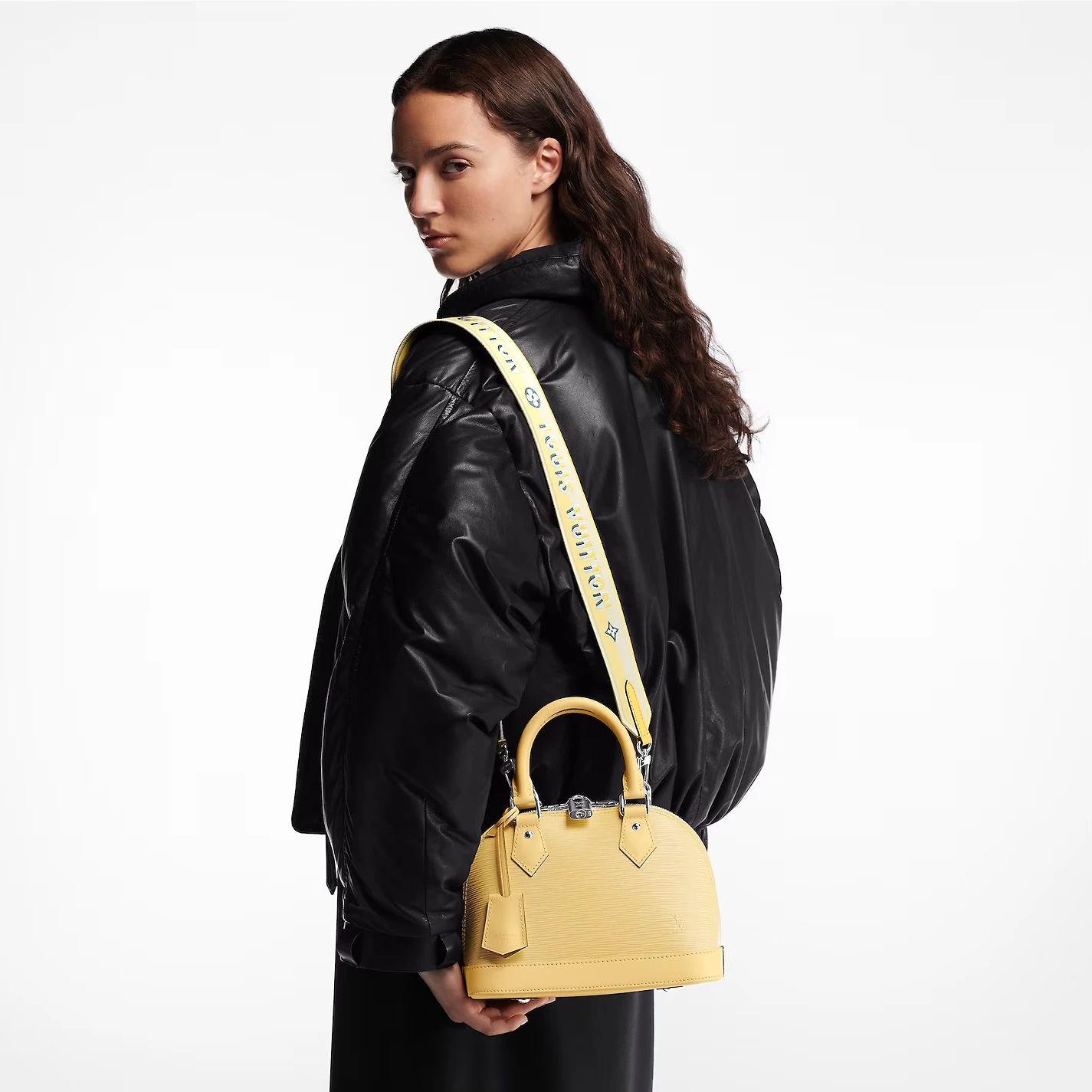 Louis vuitton locations Louis Vuitton Jaune Plume Yellow M22213 Alma BB