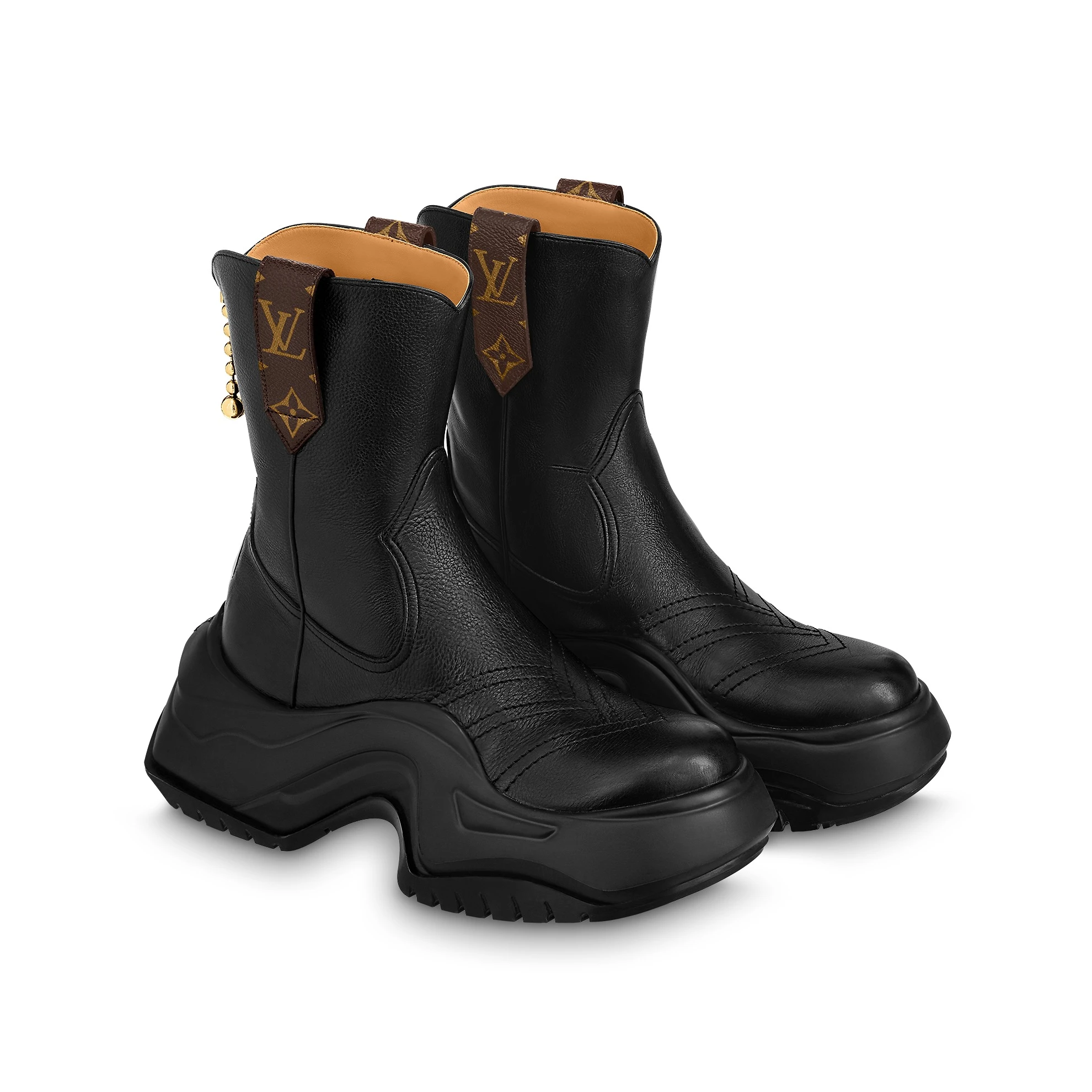 Lv belts replica Louis Vuitton LV Archlight 2.0 Platform Ankle Boot Black 1ABHT6