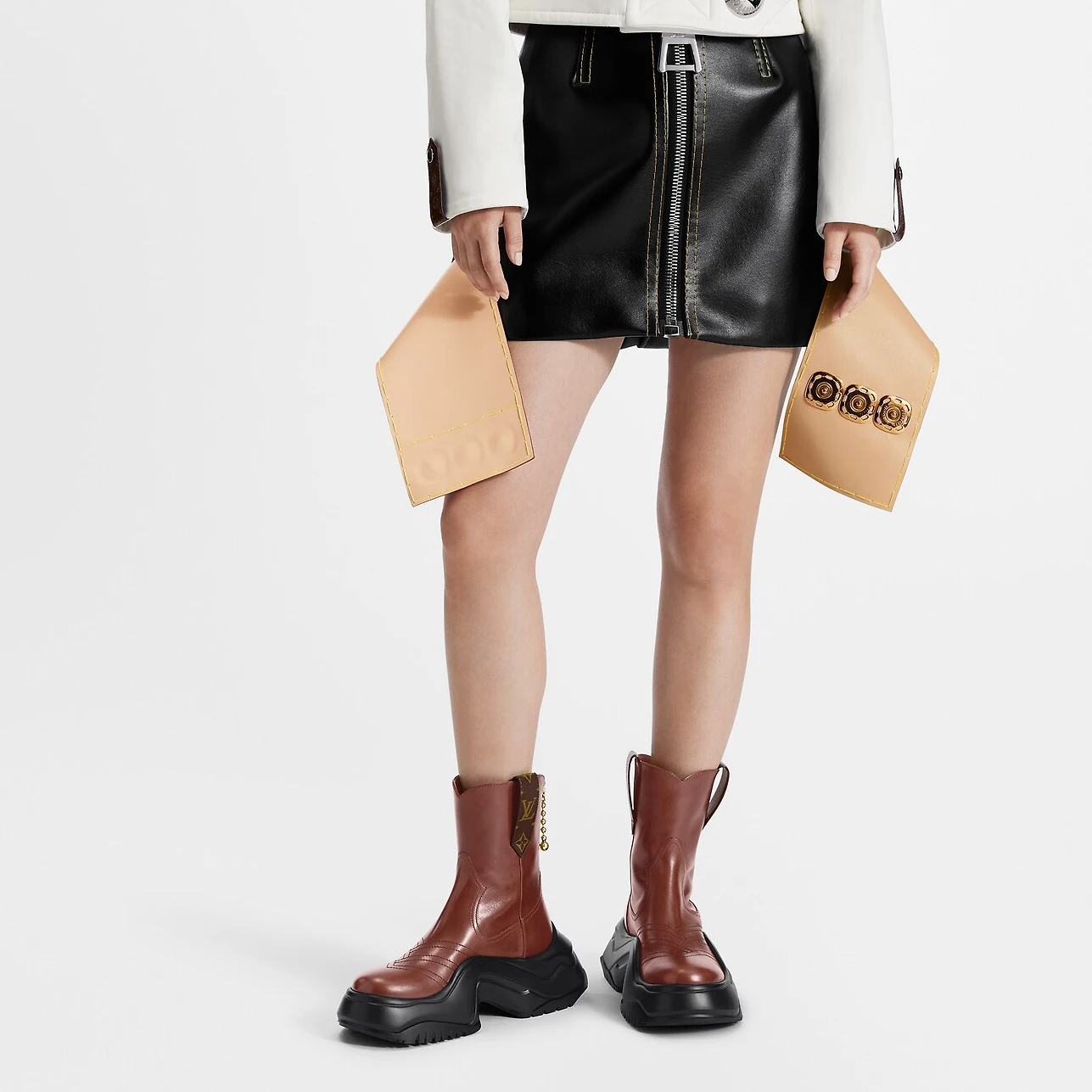 Lv belts replica Louis Vuitton LV Archlight 2.0 Platform Ankle Boot Brown 1ABHSQ